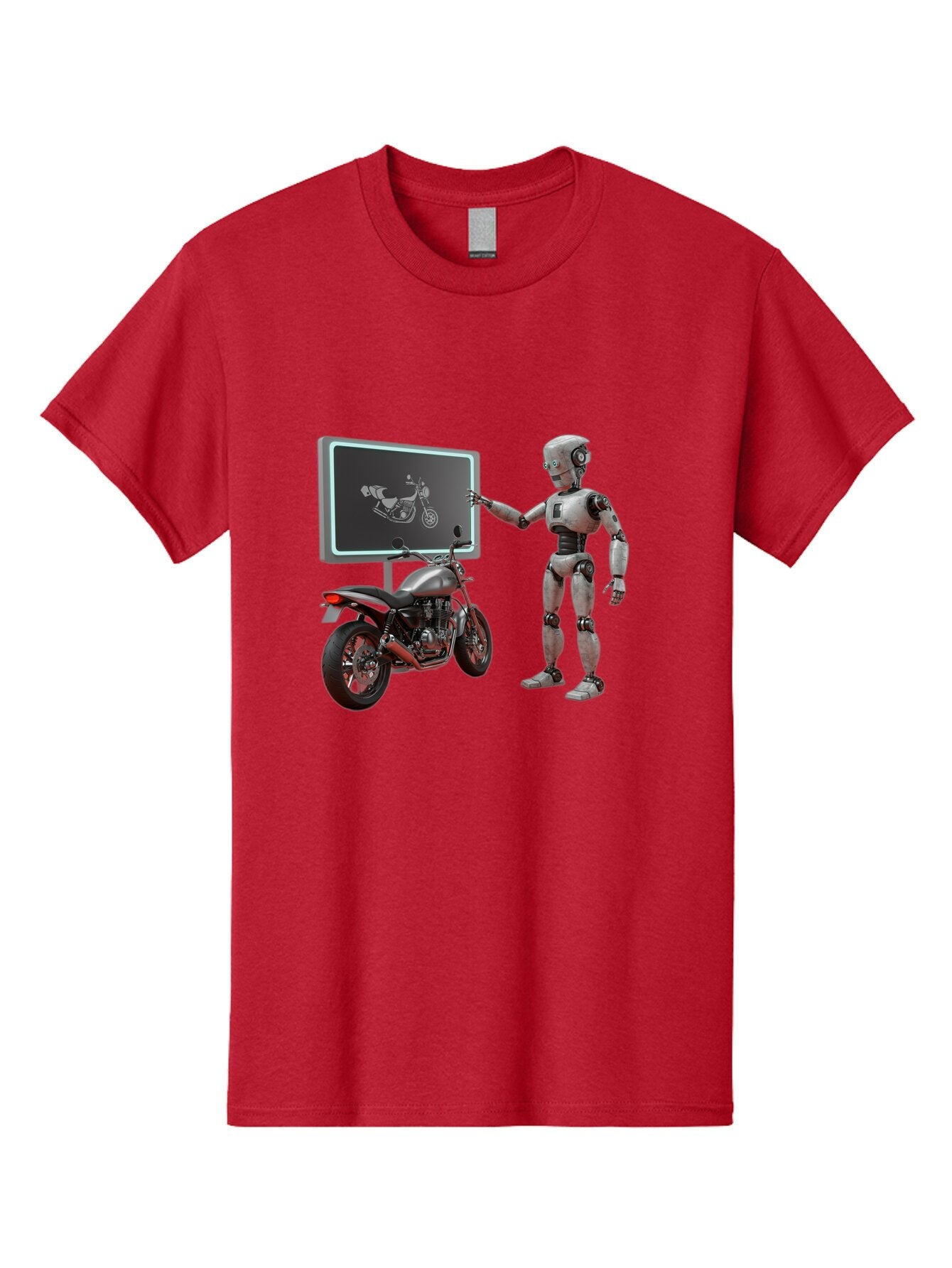 Robot-And-Motorcycle Men'S Graphic Tee, 100% Cotton, Comfortable Casual Summer Wear, Machine Washable, Vintage Camera, Old Camera, Antique Camera, Black Camera, Classic Photography, Photography Equipment, Nostalgic Device, Film Camera, Bar375 8