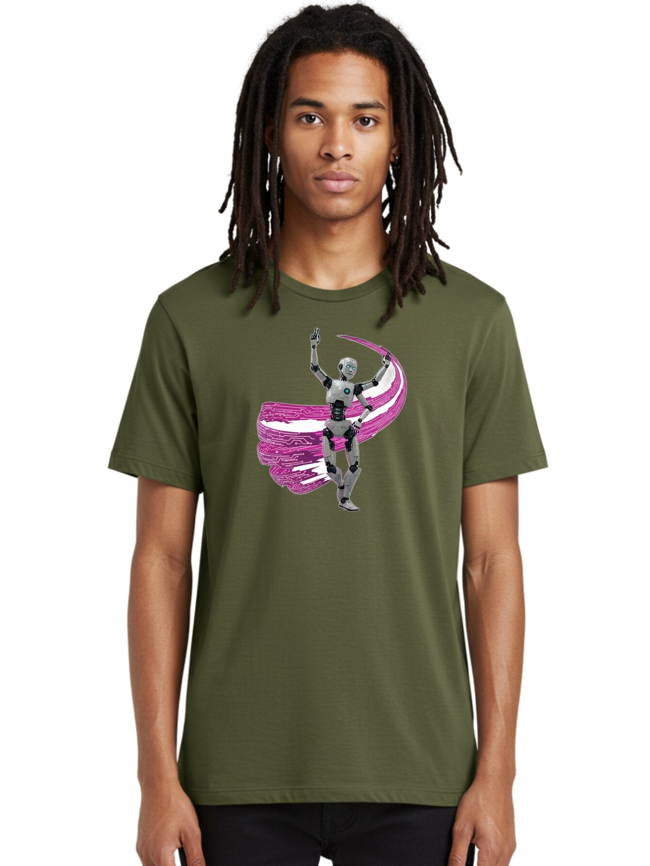 Robot-Dancing Men'S Graphic Tee, 100% Cotton, Comfortable Casual Summer Wear, Machine Washable, Vintage Camera, Old Camera, Antique Camera, Black Camera, Classic Photography, Photography Equipment, Nostalgic Device, Film Camera, Camera Art Bar376 16