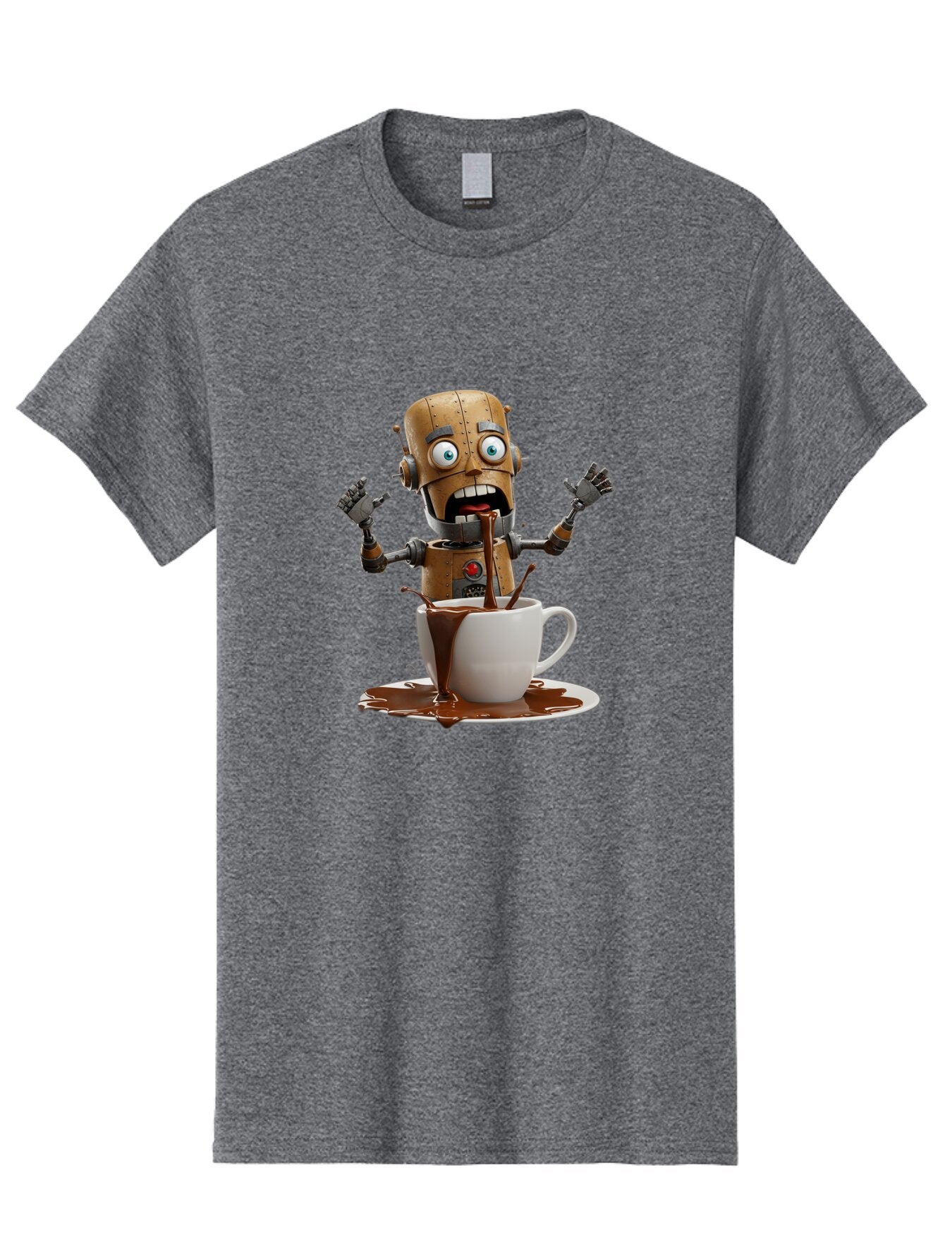 Robot-Drinking-Coffee Men'S Graphic Tee, 100% Cotton, Comfortable Casual Summer Wear, Machine Washable, Vintage Camera, Old Camera, Antique Camera, Black Camera, Classic Photography, Photography Equipment, Nostalgic Device, Film Camera, Bar377 12