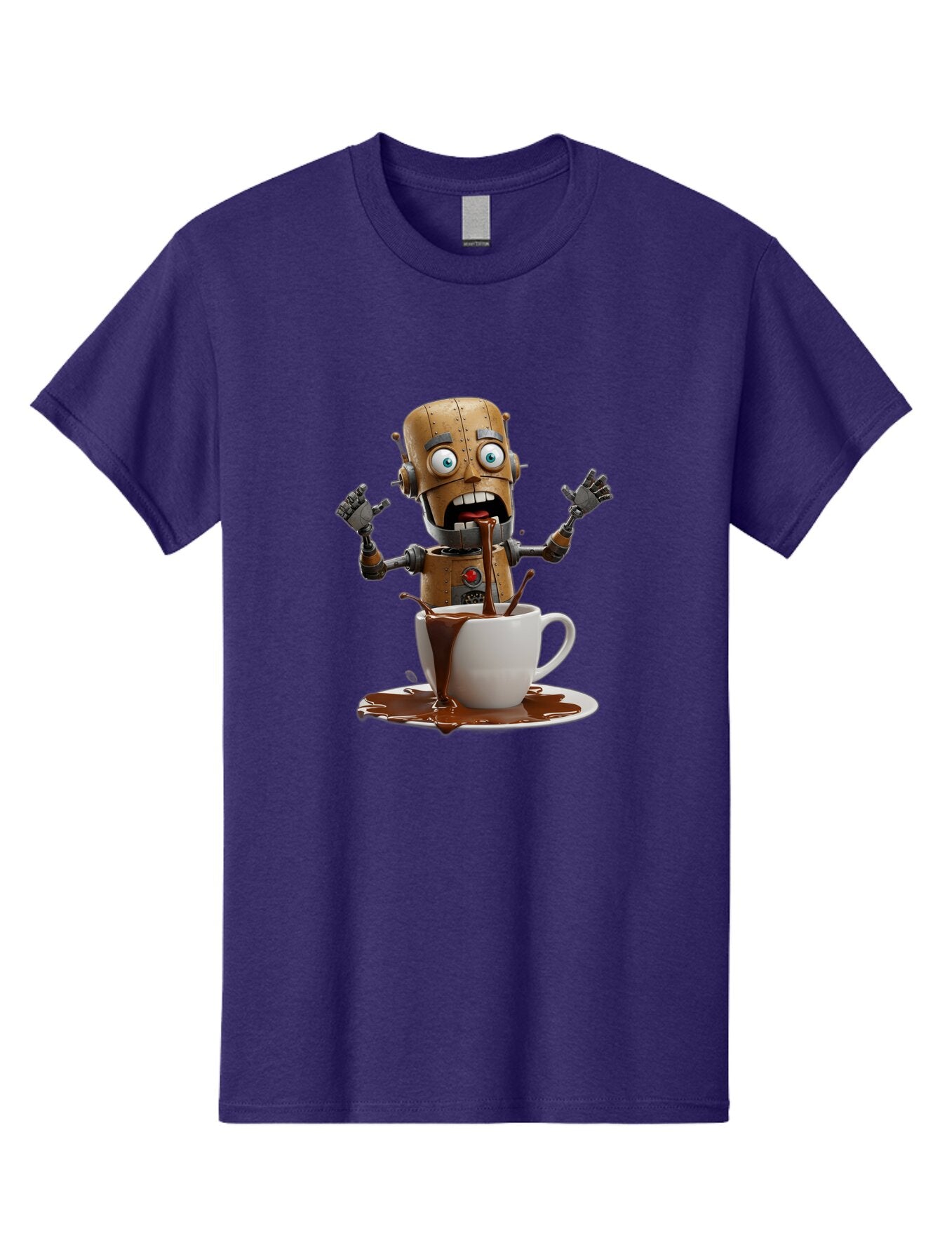Robot-Drinking-Coffee Men'S Graphic Tee, 100% Cotton, Comfortable Casual Summer Wear, Machine Washable, Vintage Camera, Old Camera, Antique Camera, Black Camera, Classic Photography, Photography Equipment, Nostalgic Device, Film Camera, Bar377 14