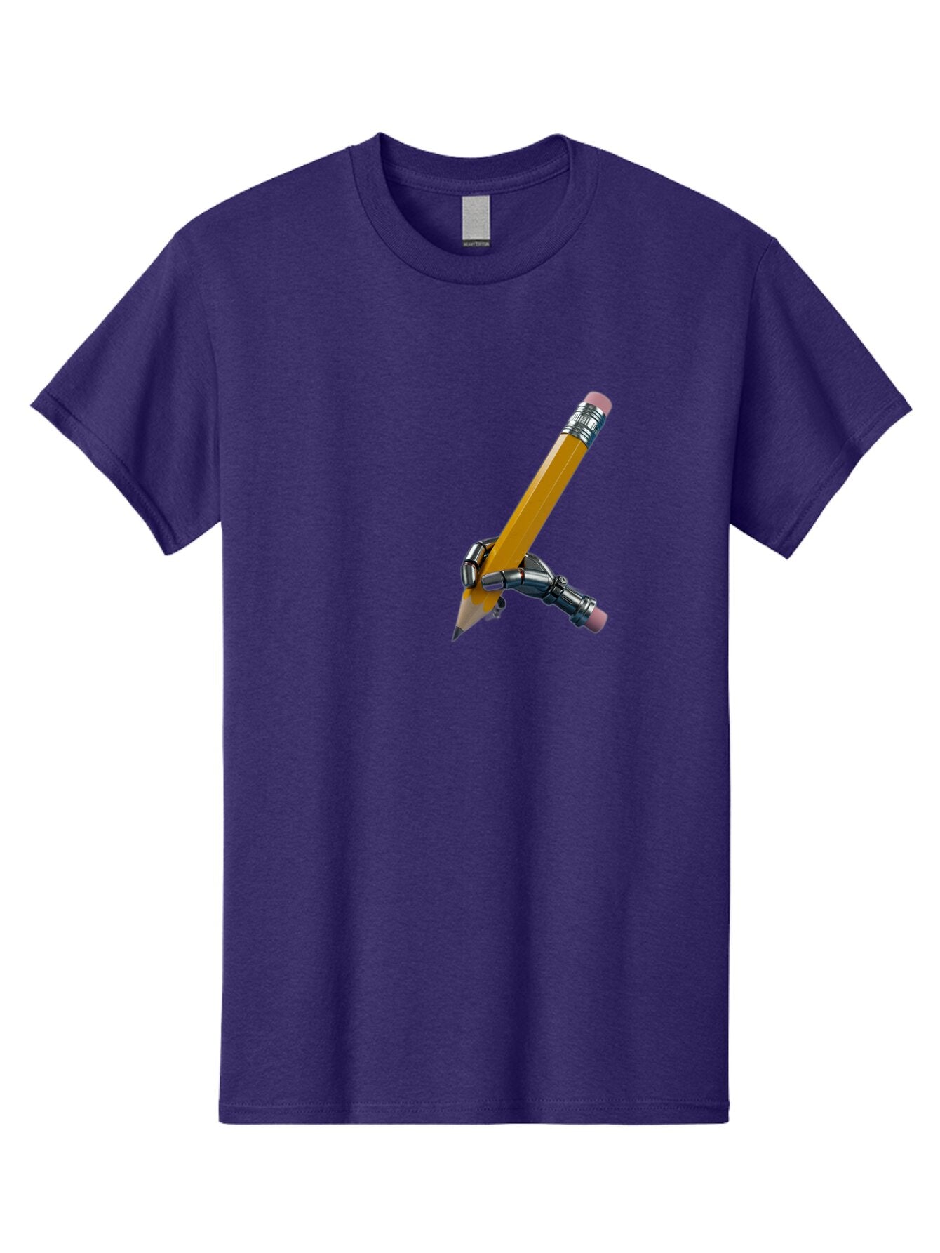 Robot-Hand-Holding-Pencil Men'S Graphic Tee, 100% Cotton, Comfortable Casual Summer Wear, Machine Washable, Vintage Camera, Old Camera, Antique Camera, Black Camera, Classic Photography, Photography Equipment, Nostalgic Device, Film Camera, Bar378 11
