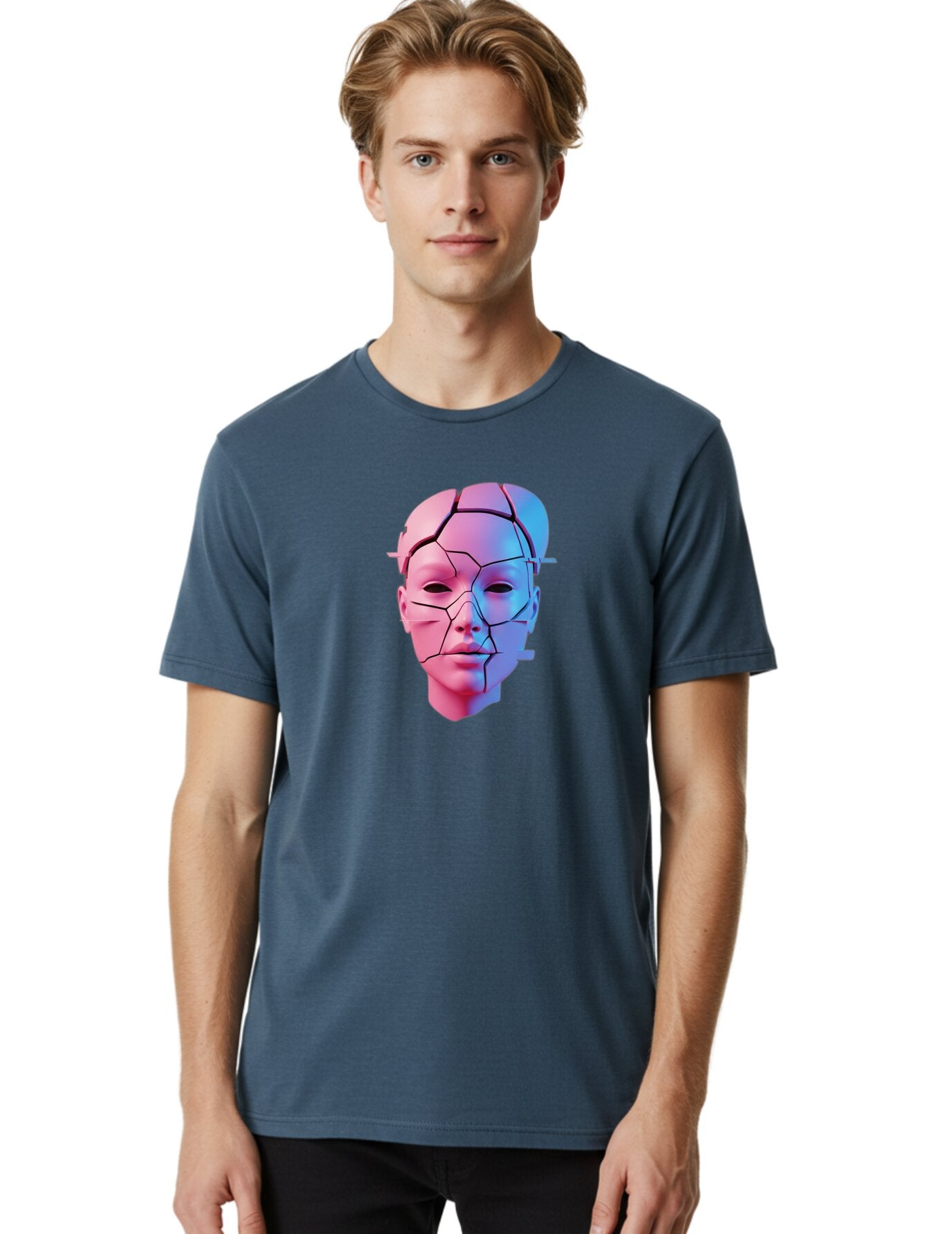 Robot-Head Men'S Graphic Tee, 100% Cotton, Comfortable Casual Summer Wear, Machine Washable, Vintage Camera, Old Camera, Antique Camera, Black Camera, Classic Photography, Photography Equipment, Nostalgic Device, Film Camera, Camera Art Bar379 27