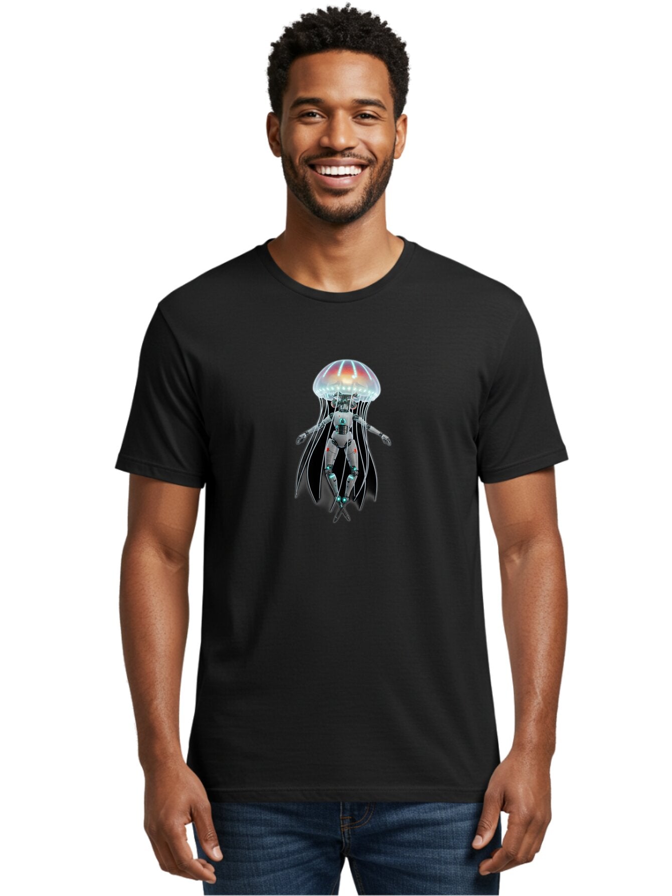 Robot-Jellyfish Men'S Graphic Tee, 100% Cotton, Comfortable Casual Summer Wear, Machine Washable, Vintage Camera, Old Camera, Antique Camera, Black Camera, Classic Photography, Photography Equipment, Nostalgic Device, Film Camera, Camera Art Bar380 16