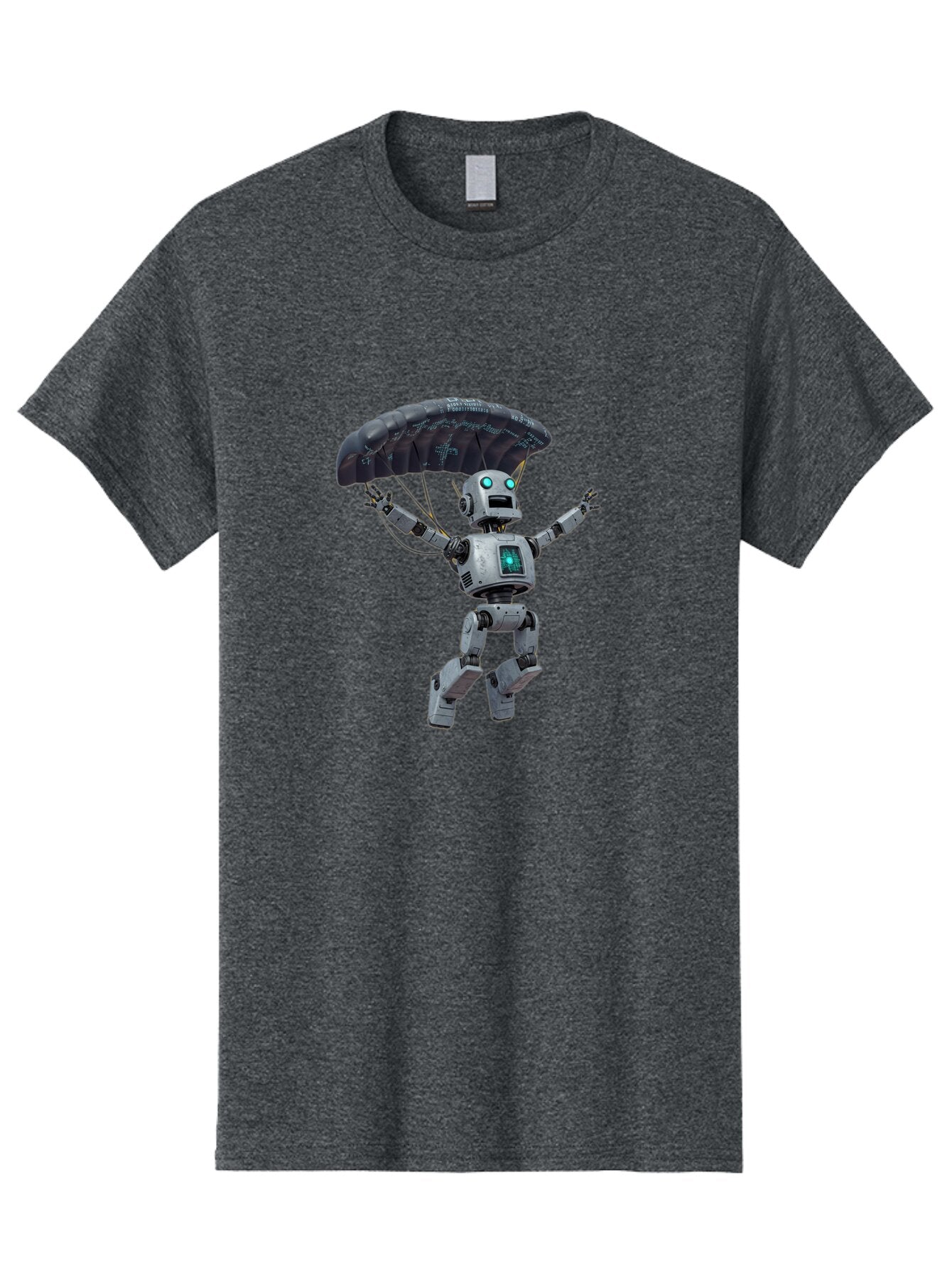 Robot-With-Parachute Men'S Graphic Tee, 100% Cotton, Comfortable Casual Summer Wear, Machine Washable, Vintage Camera, Old Camera, Antique Camera, Black Camera, Classic Photography, Photography Equipment, Nostalgic Device, Film Camera, Bar381 1