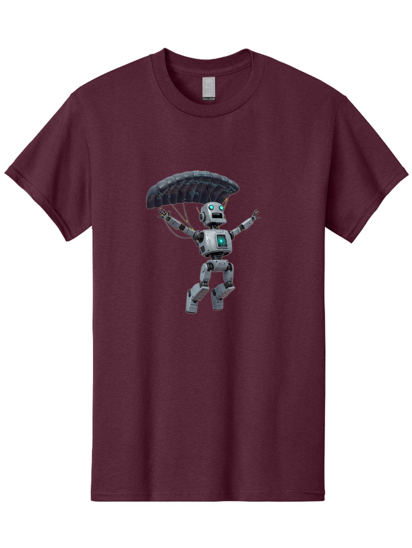 Robot-With-Parachute Men'S Graphic Tee, 100% Cotton, Comfortable Casual Summer Wear, Machine Washable, Vintage Camera, Old Camera, Antique Camera, Black Camera, Classic Photography, Photography Equipment, Nostalgic Device, Film Camera, Bar381 8
