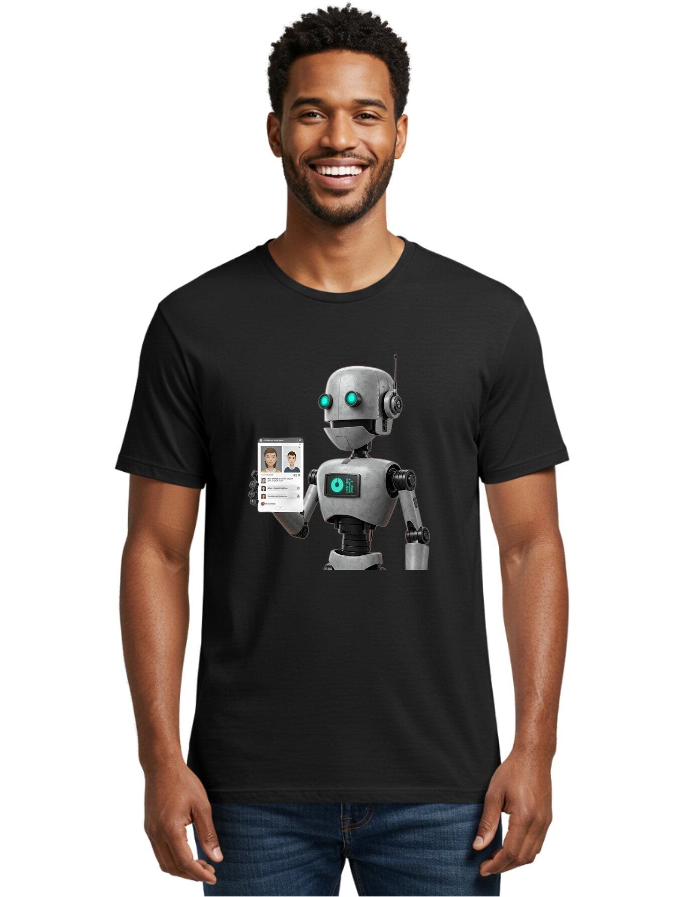 Robot-With-Social-Media-Profile Men'S Graphic Tee, 100% Cotton, Comfortable Casual Summer Wear, Machine Washable, Vintage Camera, Old Camera, Antique Camera, Black Camera, Classic Photography, Photography Equipment, Nostalgic Device, Bar382 27
