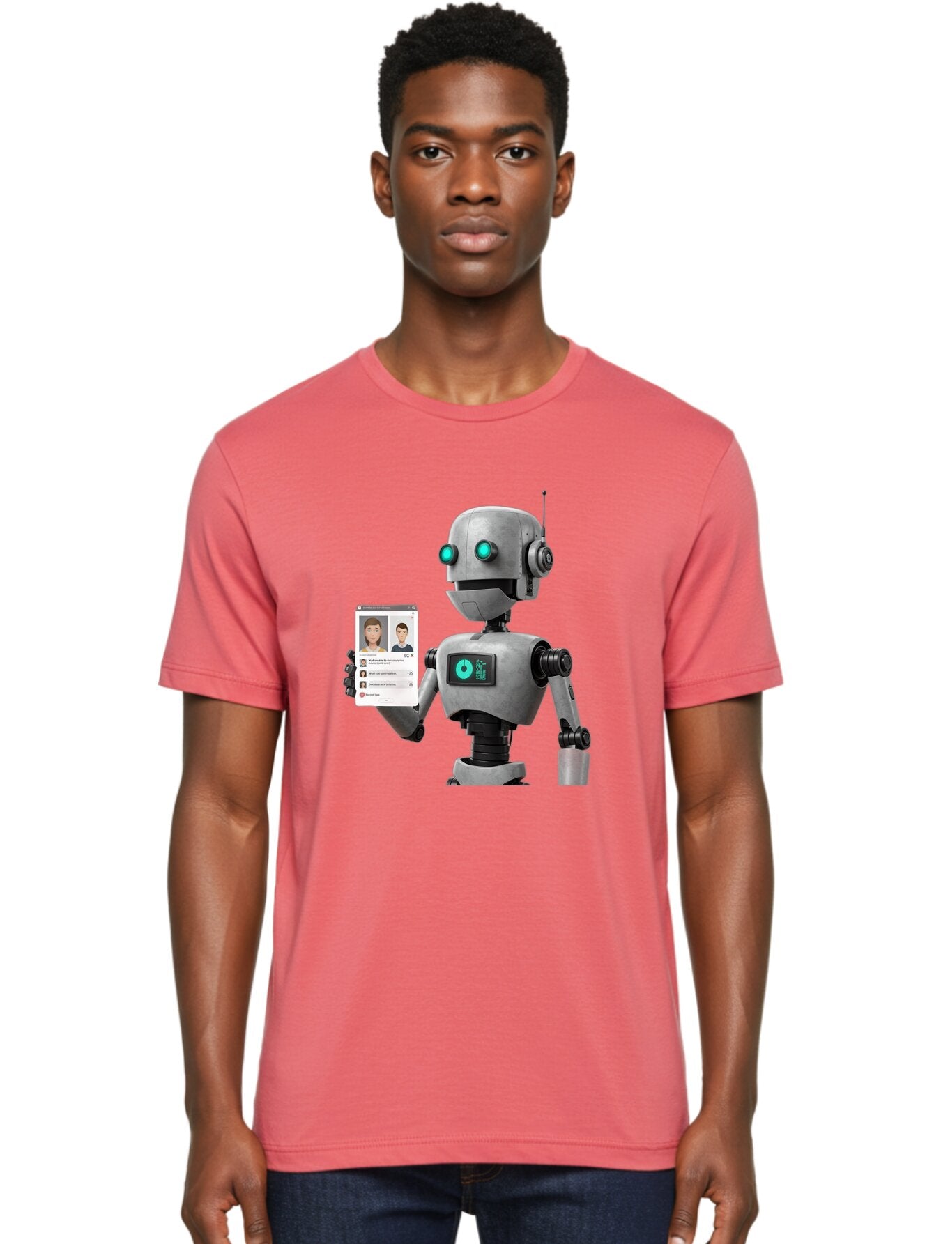 Robot-With-Social-Media-Profile Men'S Graphic Tee, 100% Cotton, Comfortable Casual Summer Wear, Machine Washable, Vintage Camera, Old Camera, Antique Camera, Black Camera, Classic Photography, Photography Equipment, Nostalgic Device, Bar382 19