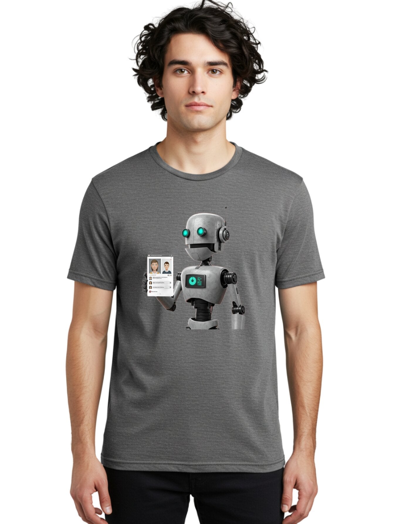 Robot-With-Social-Media-Profile Men'S Graphic Tee, 100% Cotton, Comfortable Casual Summer Wear, Machine Washable, Vintage Camera, Old Camera, Antique Camera, Black Camera, Classic Photography, Photography Equipment, Nostalgic Device, Bar382 20
