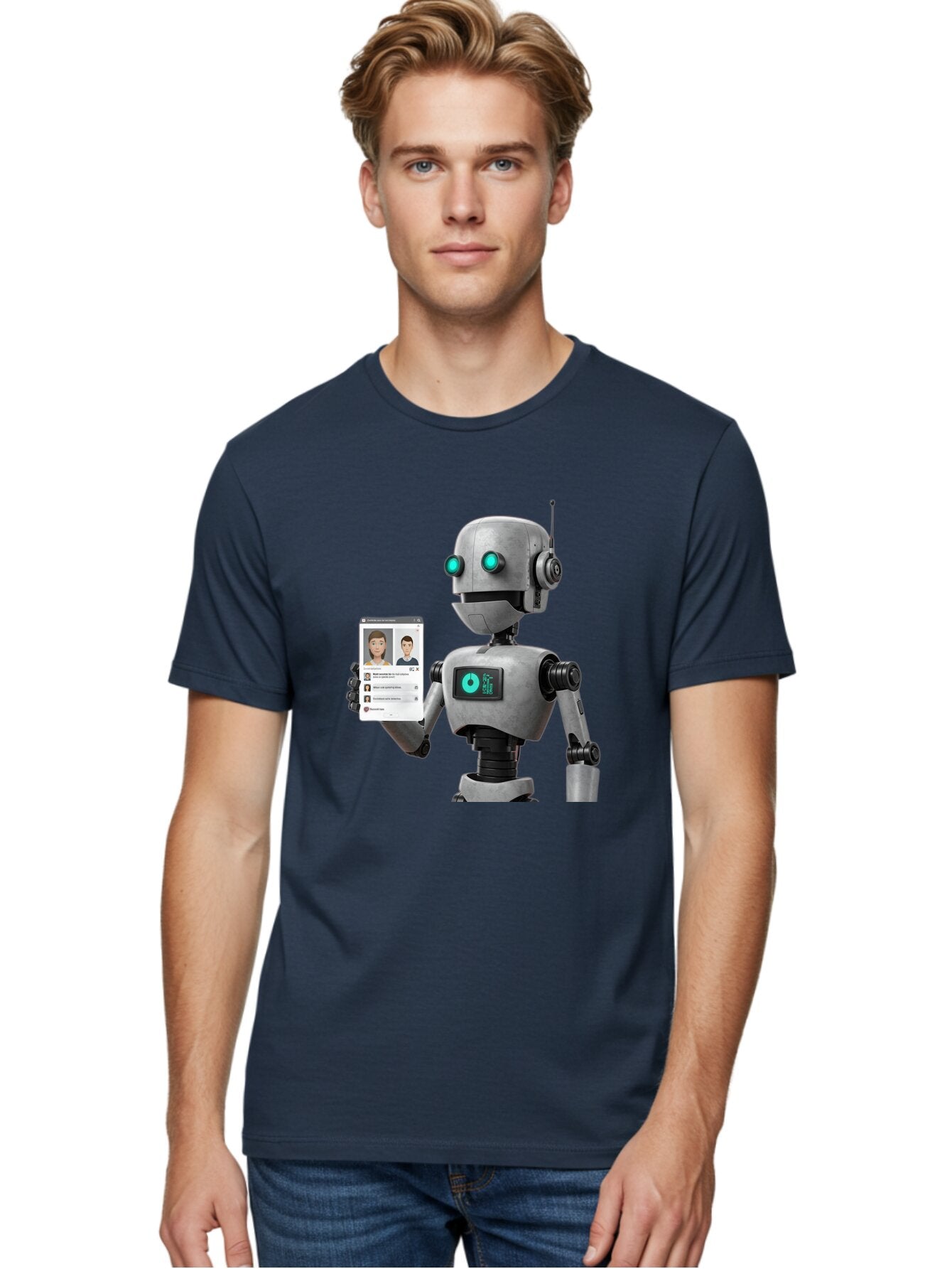 Robot-With-Social-Media-Profile Men'S Graphic Tee, 100% Cotton, Comfortable Casual Summer Wear, Machine Washable, Vintage Camera, Old Camera, Antique Camera, Black Camera, Classic Photography, Photography Equipment, Nostalgic Device, Bar382 17