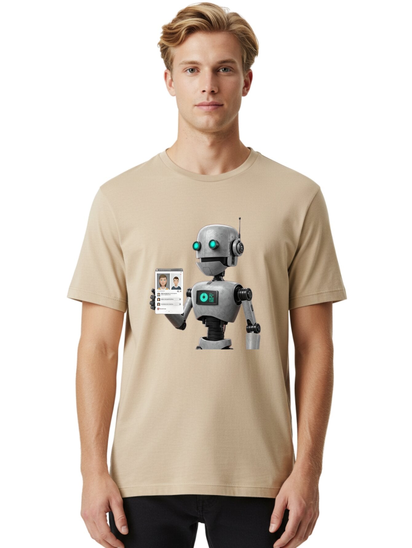 Robot-With-Social-Media-Profile Men'S Graphic Tee, 100% Cotton, Comfortable Casual Summer Wear, Machine Washable, Vintage Camera, Old Camera, Antique Camera, Black Camera, Classic Photography, Photography Equipment, Nostalgic Device, Bar382 29