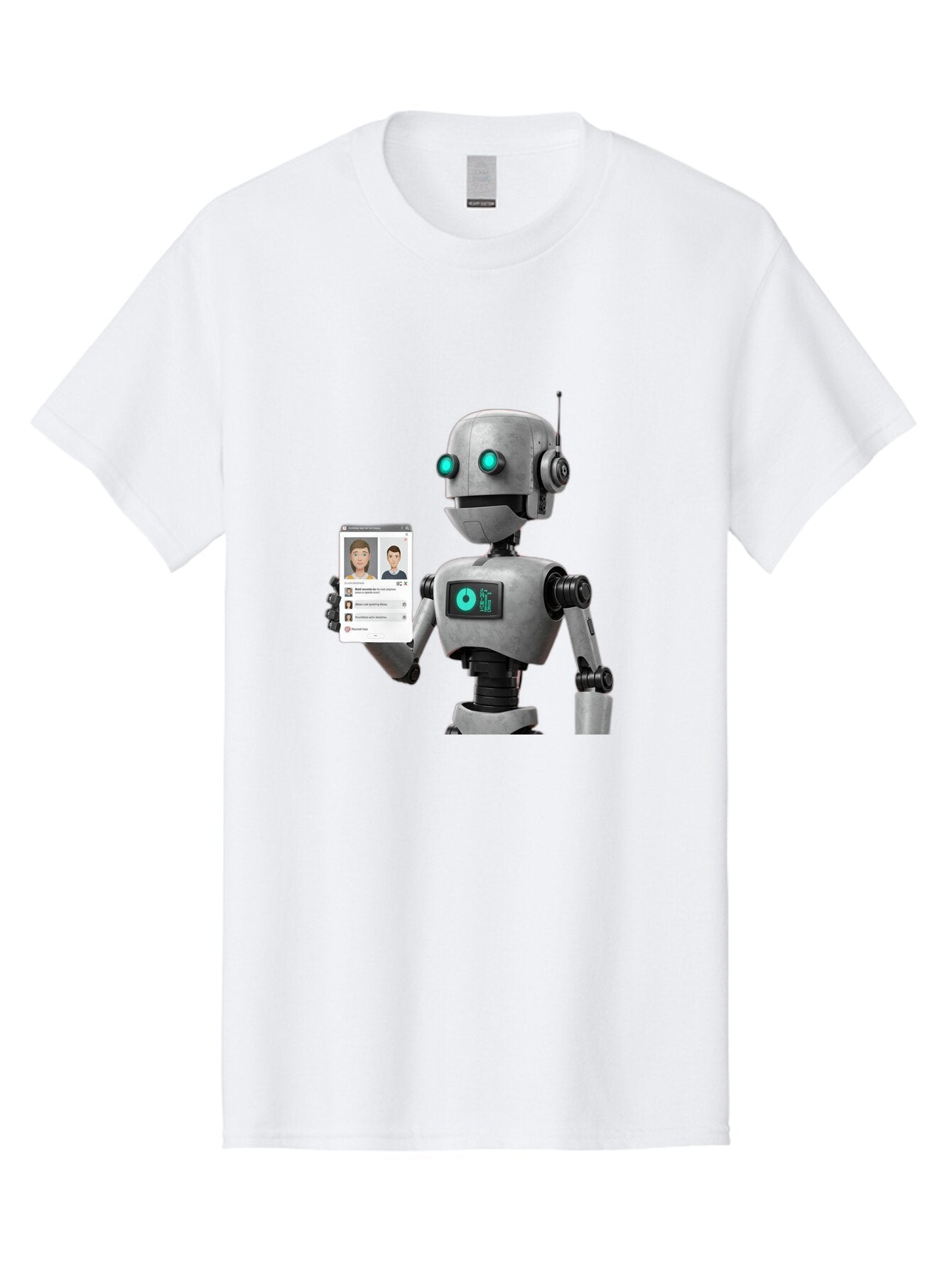 Robot-With-Social-Media-Profile Men'S Graphic Tee, 100% Cotton, Comfortable Casual Summer Wear, Machine Washable, Vintage Camera, Old Camera, Antique Camera, Black Camera, Classic Photography, Photography Equipment, Nostalgic Device, Bar382 3