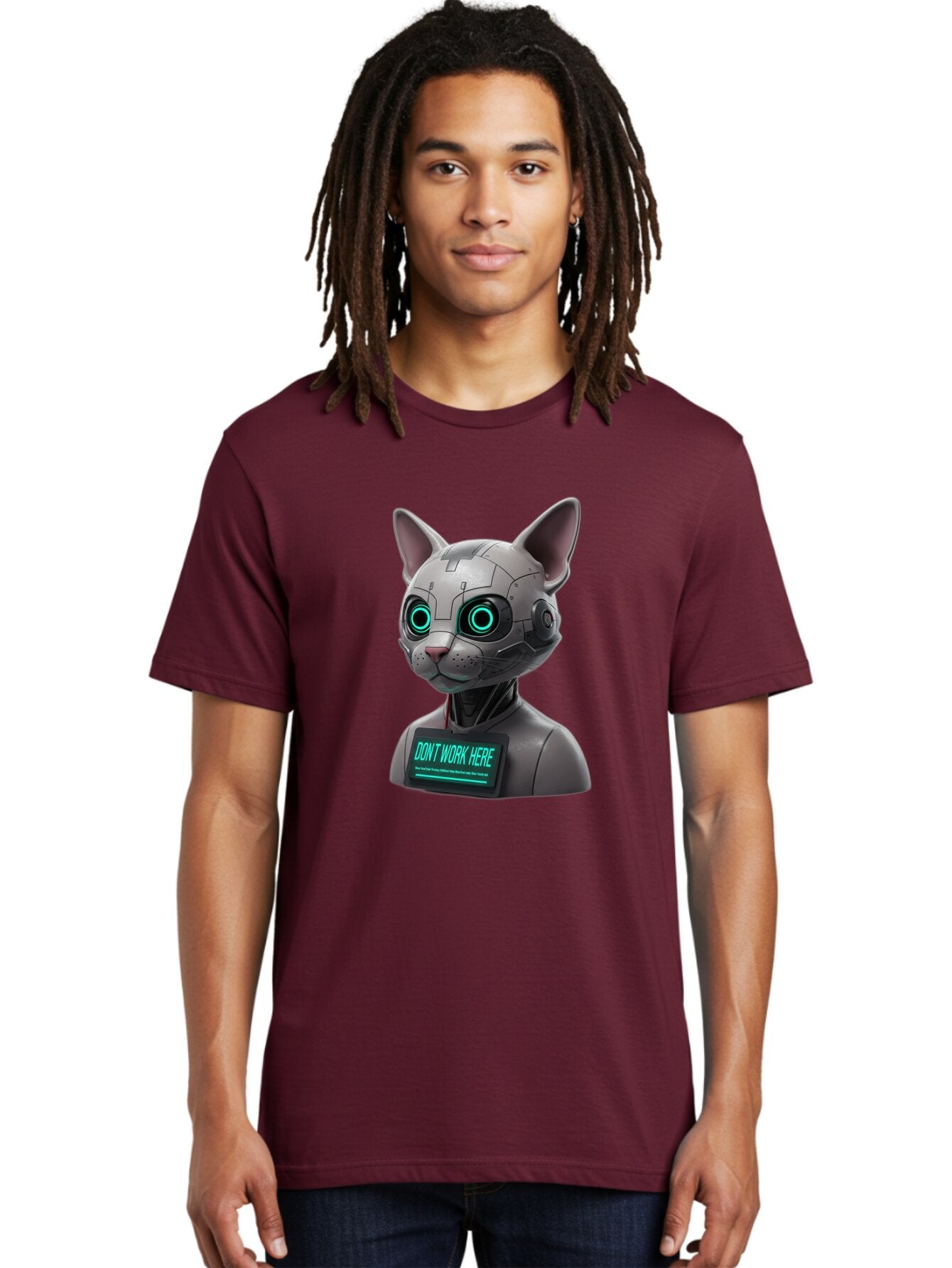 Robotic-Cat-Bust Men'S Graphic Tee, 100% Cotton, Comfortable Casual Summer Wear, Machine Washable, Vintage Camera, Old Camera, Antique Camera, Black Camera, Classic Photography, Photography Equipment, Nostalgic Device, Film Camera, Camera Art Bar384 25