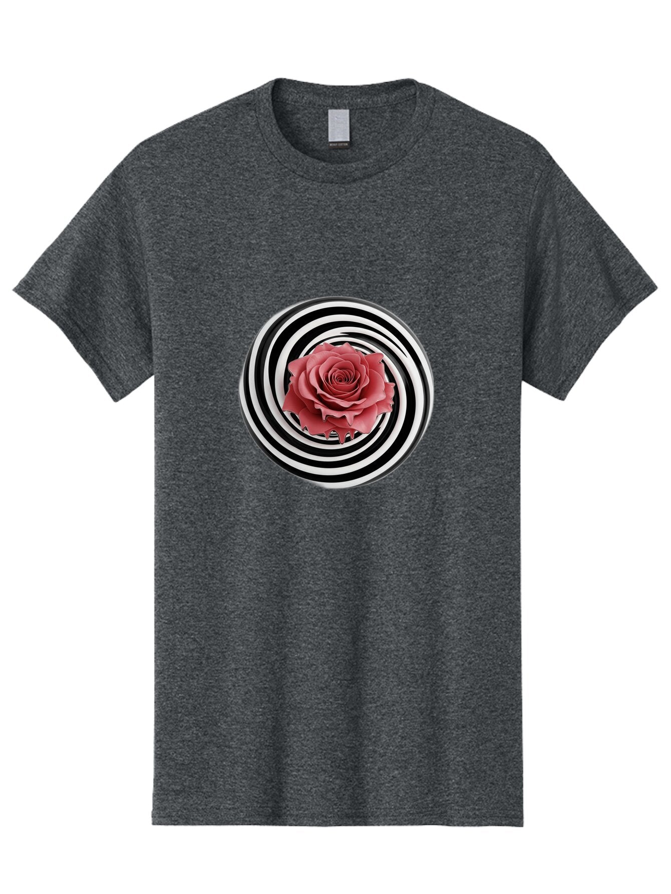 Rose-Spiral-1 Men'S Graphic Tee, 100% Cotton, Comfortable Casual Summer Wear, Machine Washable, Vintage Camera, Old Camera, Antique Camera, Black Camera, Classic Photography, Photography Equipment, Nostalgic Device, Film Camera, Camera Art Bar388 2