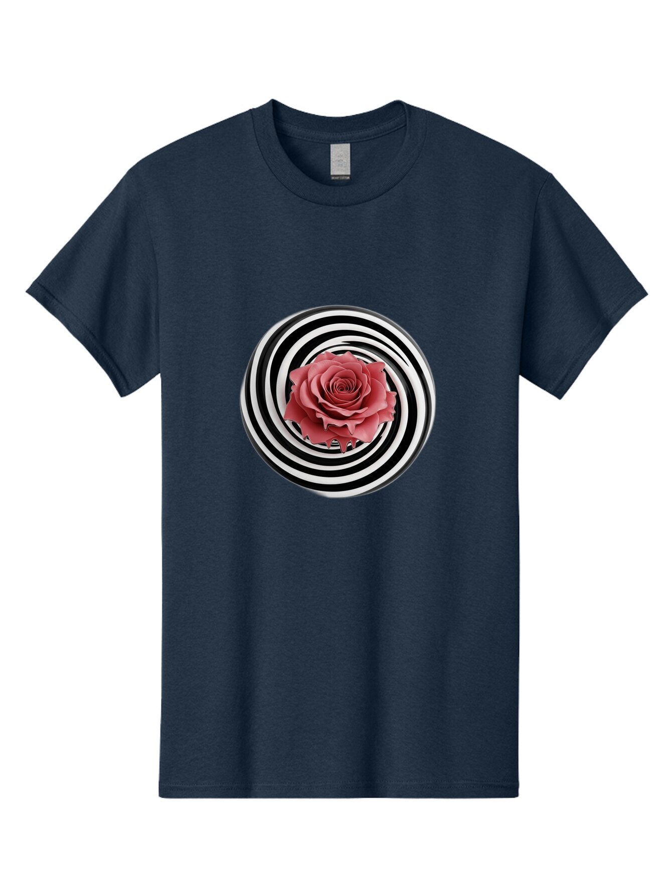 Rose-Spiral-1 Men'S Graphic Tee, 100% Cotton, Comfortable Casual Summer Wear, Machine Washable, Vintage Camera, Old Camera, Antique Camera, Black Camera, Classic Photography, Photography Equipment, Nostalgic Device, Film Camera, Camera Art Bar388 9