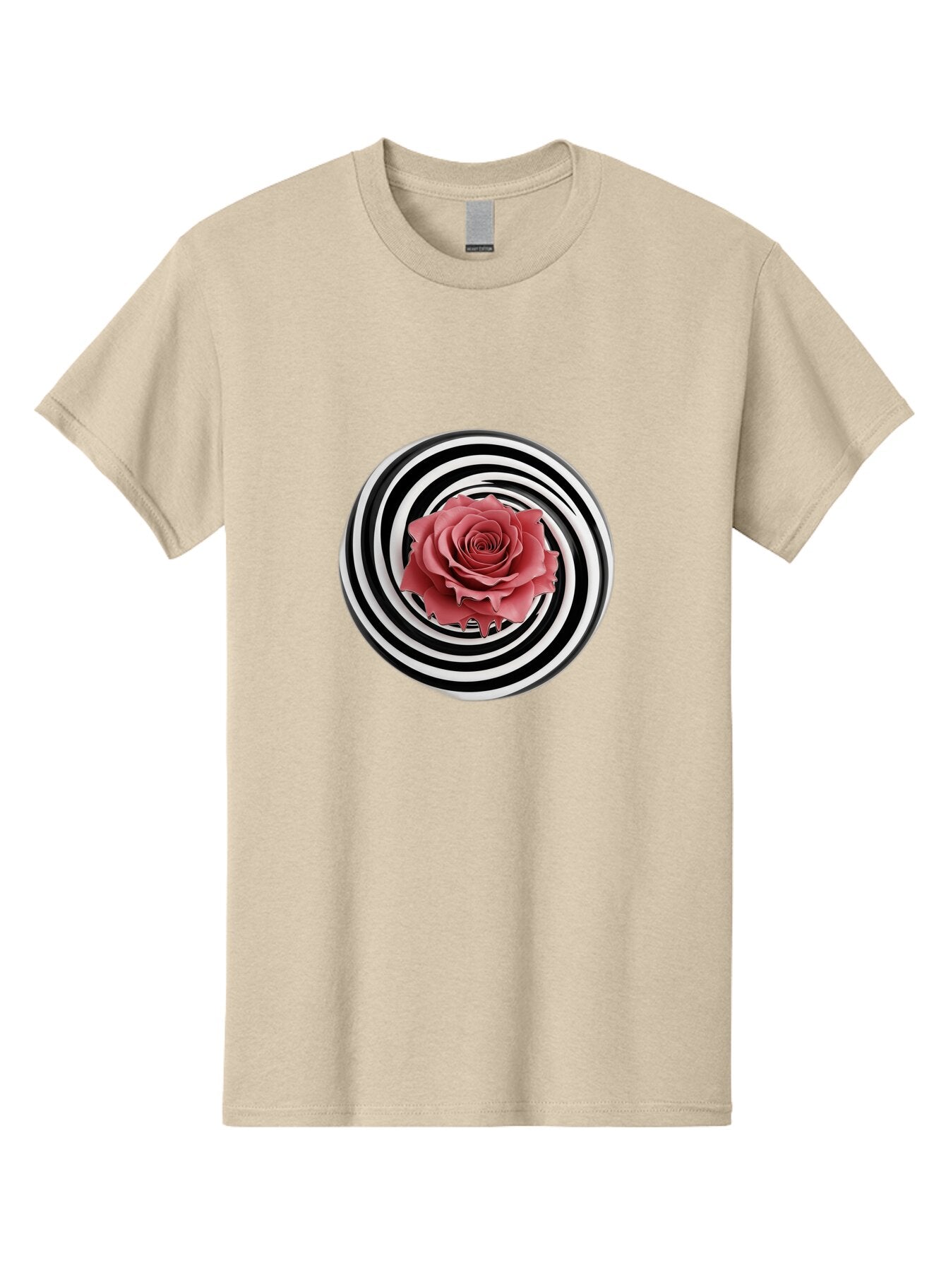 Rose-Spiral-1 Men'S Graphic Tee, 100% Cotton, Comfortable Casual Summer Wear, Machine Washable, Vintage Camera, Old Camera, Antique Camera, Black Camera, Classic Photography, Photography Equipment, Nostalgic Device, Film Camera, Camera Art Bar388 8