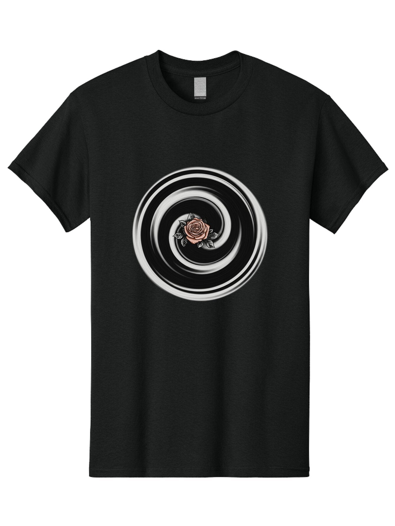 Rose-Spiral Men'S Graphic Tee, 100% Cotton, Comfortable Casual Summer Wear, Machine Washable, Vintage Camera, Old Camera, Antique Camera, Black Camera, Classic Photography, Photography Equipment, Nostalgic Device, Film Camera, Camera Art Bar389 14