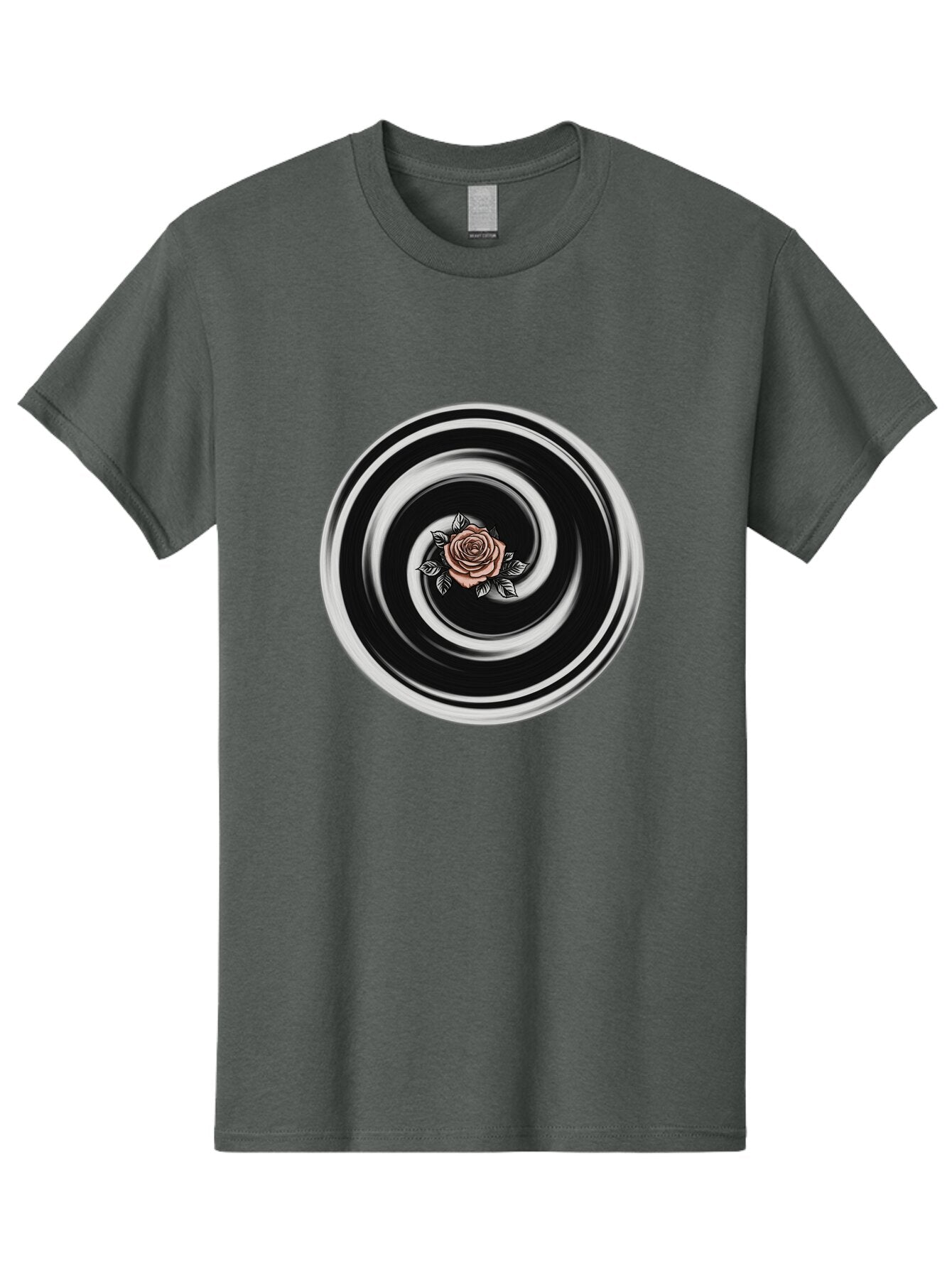 Rose-Spiral Men'S Graphic Tee, 100% Cotton, Comfortable Casual Summer Wear, Machine Washable, Vintage Camera, Old Camera, Antique Camera, Black Camera, Classic Photography, Photography Equipment, Nostalgic Device, Film Camera, Camera Art Bar389 12
