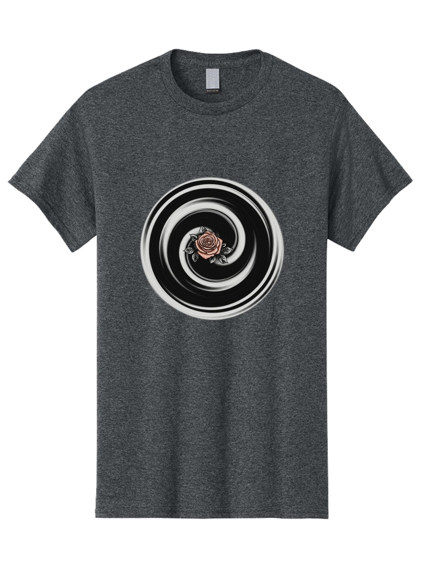 Rose-Spiral Men'S Graphic Tee, 100% Cotton, Comfortable Casual Summer Wear, Machine Washable, Vintage Camera, Old Camera, Antique Camera, Black Camera, Classic Photography, Photography Equipment, Nostalgic Device, Film Camera, Camera Art Bar389 13