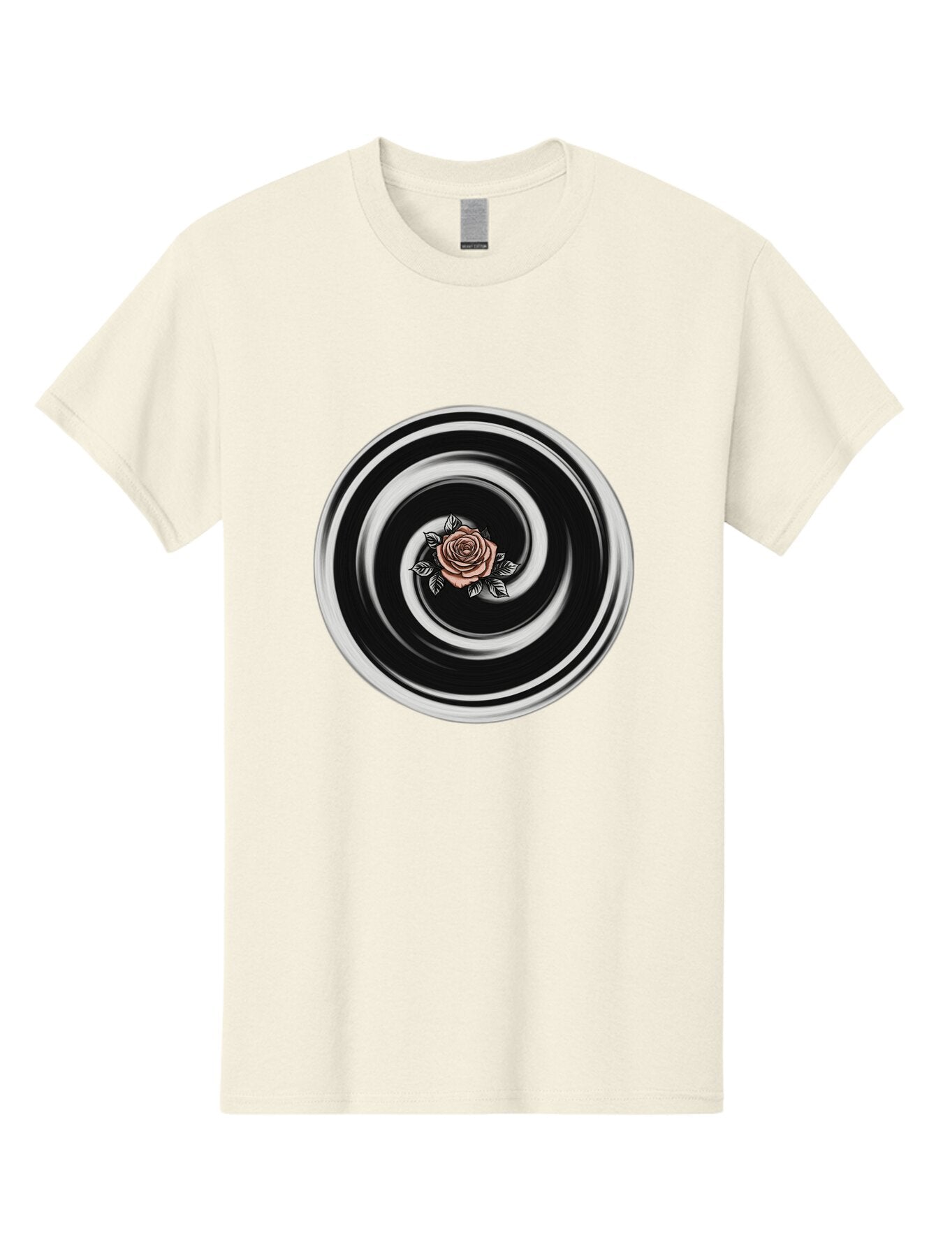Rose-Spiral Men'S Graphic Tee, 100% Cotton, Comfortable Casual Summer Wear, Machine Washable, Vintage Camera, Old Camera, Antique Camera, Black Camera, Classic Photography, Photography Equipment, Nostalgic Device, Film Camera, Camera Art Bar389 4