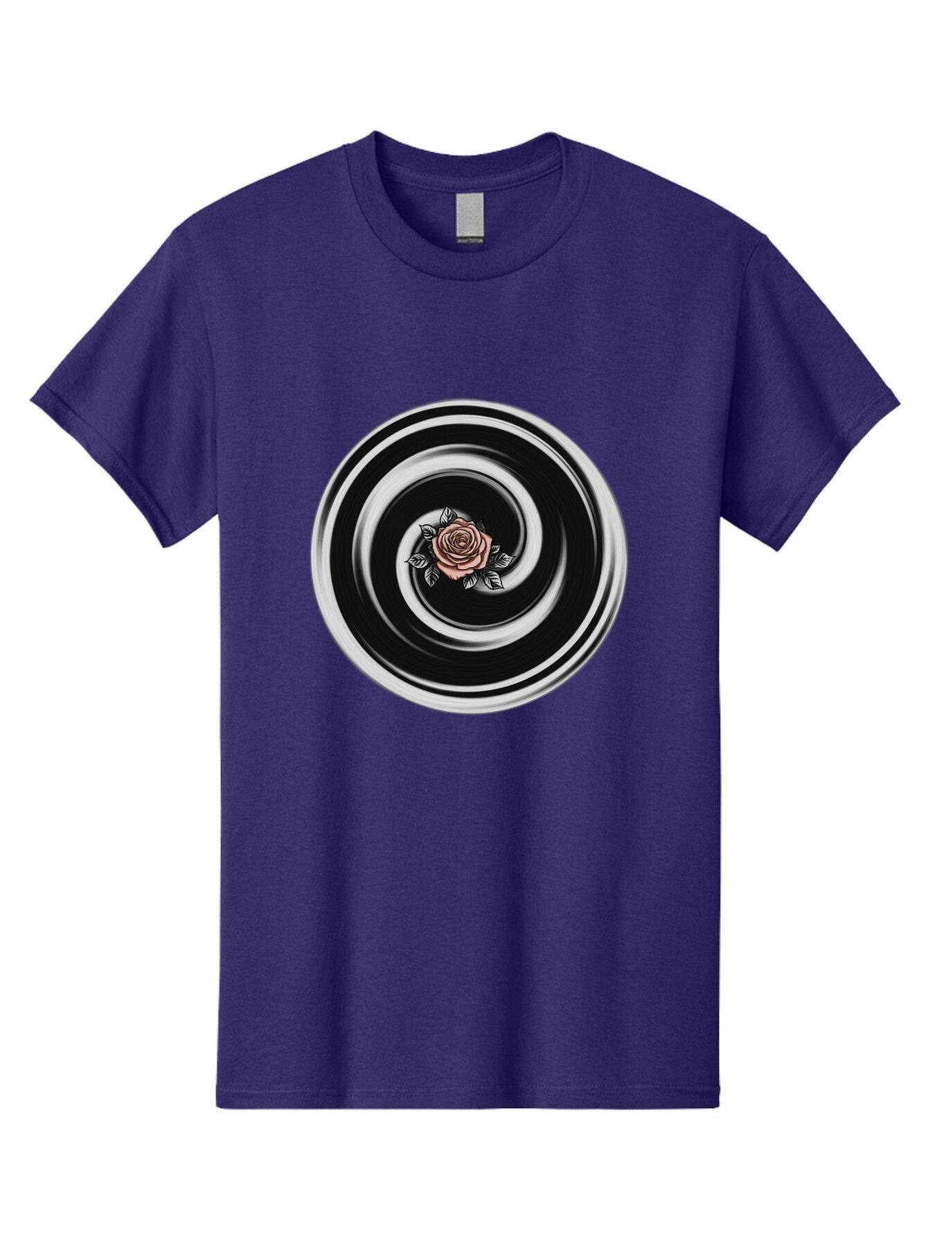 Rose-Spiral Men'S Graphic Tee, 100% Cotton, Comfortable Casual Summer Wear, Machine Washable, Vintage Camera, Old Camera, Antique Camera, Black Camera, Classic Photography, Photography Equipment, Nostalgic Device, Film Camera, Camera Art Bar389 15