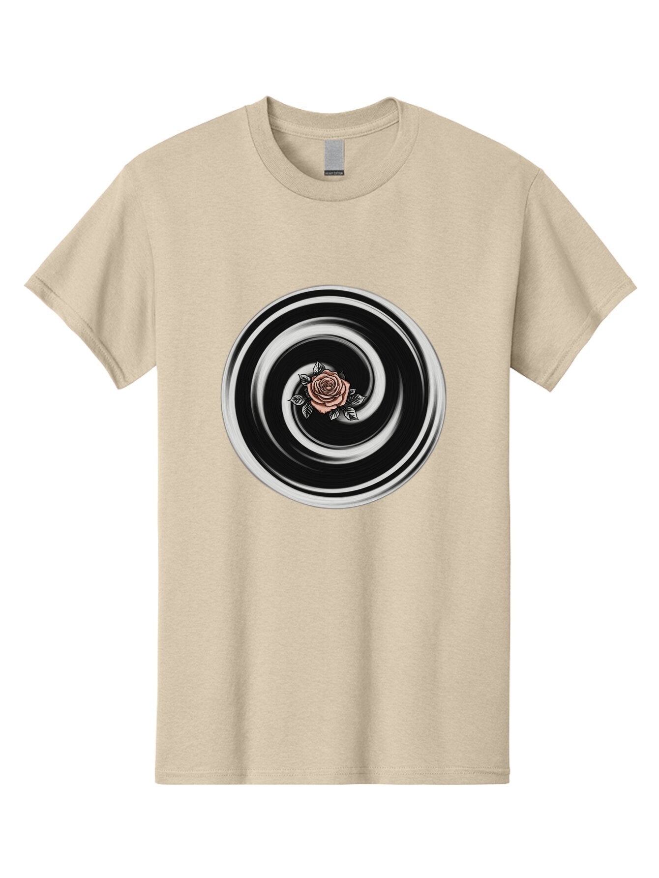Rose-Spiral Men'S Graphic Tee, 100% Cotton, Comfortable Casual Summer Wear, Machine Washable, Vintage Camera, Old Camera, Antique Camera, Black Camera, Classic Photography, Photography Equipment, Nostalgic Device, Film Camera, Camera Art Bar389 3