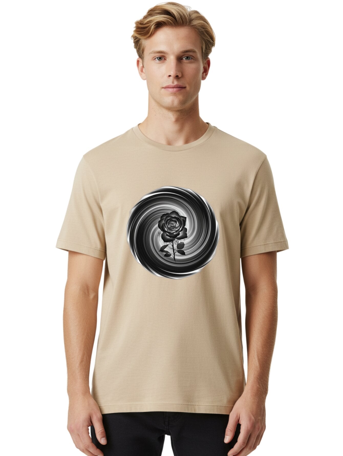Rose Men'S Graphic Tee, 100% Cotton, Comfortable Casual Summer Wear, Machine Washable, Vintage Camera, Old Camera, Antique Camera, Black Camera, Classic Photography, Photography Equipment, Nostalgic Device, Film Camera, Camera Art Bar390 26