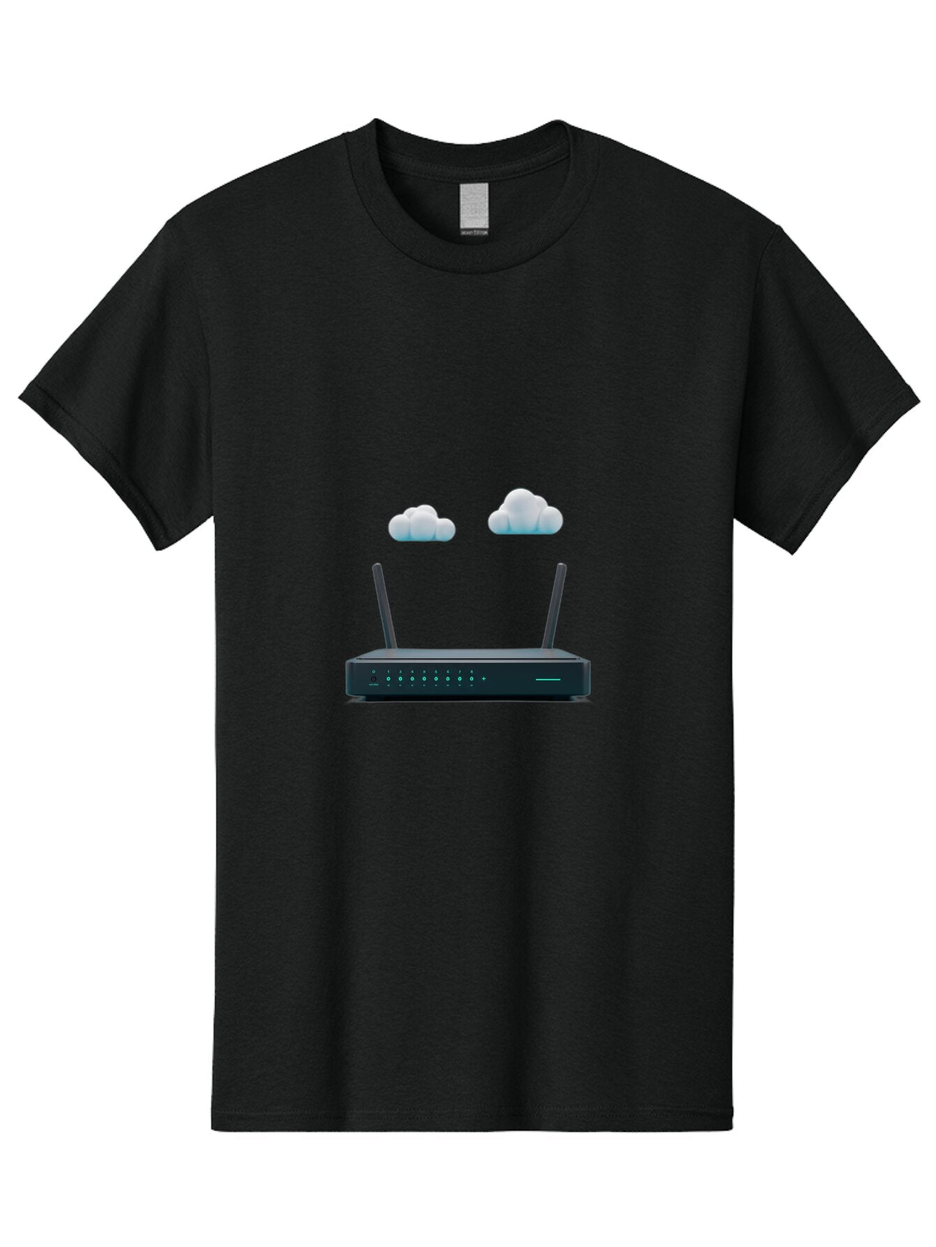 Router-And-Clouds Men'S Graphic Tee, 100% Cotton, Comfortable Casual Summer Wear, Machine Washable, Vintage Camera, Old Camera, Antique Camera, Black Camera, Classic Photography, Photography Equipment, Nostalgic Device, Film Camera, Camera Art Bar391 1