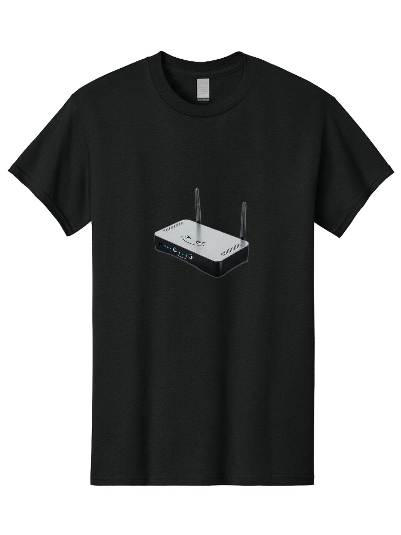 Router-With-Angry-Face Men'S Graphic Tee, 100% Cotton, Comfortable Casual Summer Wear, Machine Washable, Vintage Camera, Old Camera, Antique Camera, Black Camera, Classic Photography, Photography Equipment, Nostalgic Device, Film Camera, Bar392 5