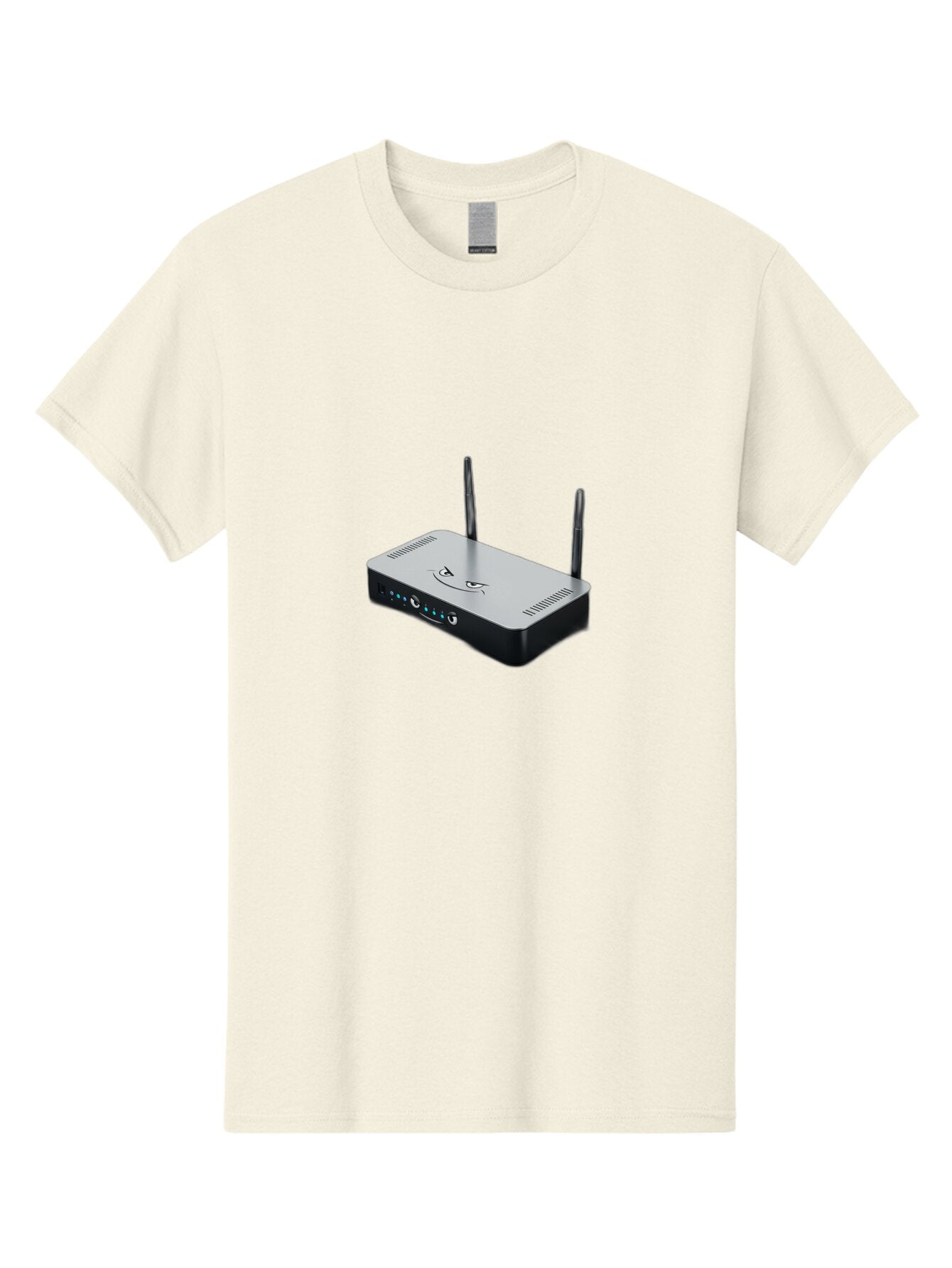 Router-With-Angry-Face Men'S Graphic Tee, 100% Cotton, Comfortable Casual Summer Wear, Machine Washable, Vintage Camera, Old Camera, Antique Camera, Black Camera, Classic Photography, Photography Equipment, Nostalgic Device, Film Camera, Bar392 1