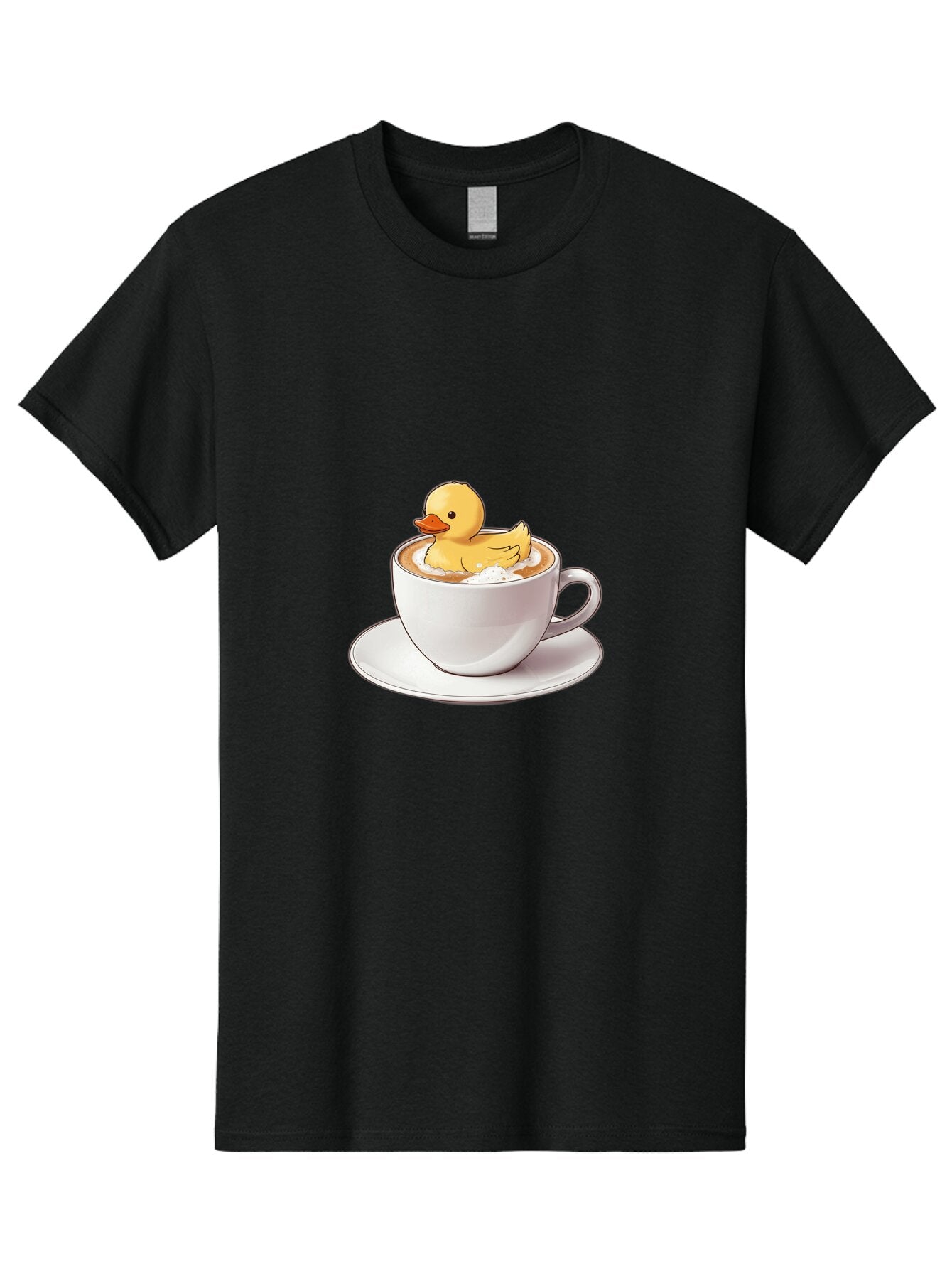 Rubber-Duck-Cappuccino Men'S Graphic Tee, 100% Cotton, Comfortable Casual Summer Wear, Machine Washable, Vintage Camera, Old Camera, Antique Camera, Black Camera, Classic Photography, Photography Equipment, Nostalgic Device, Film Camera, Bar398 9