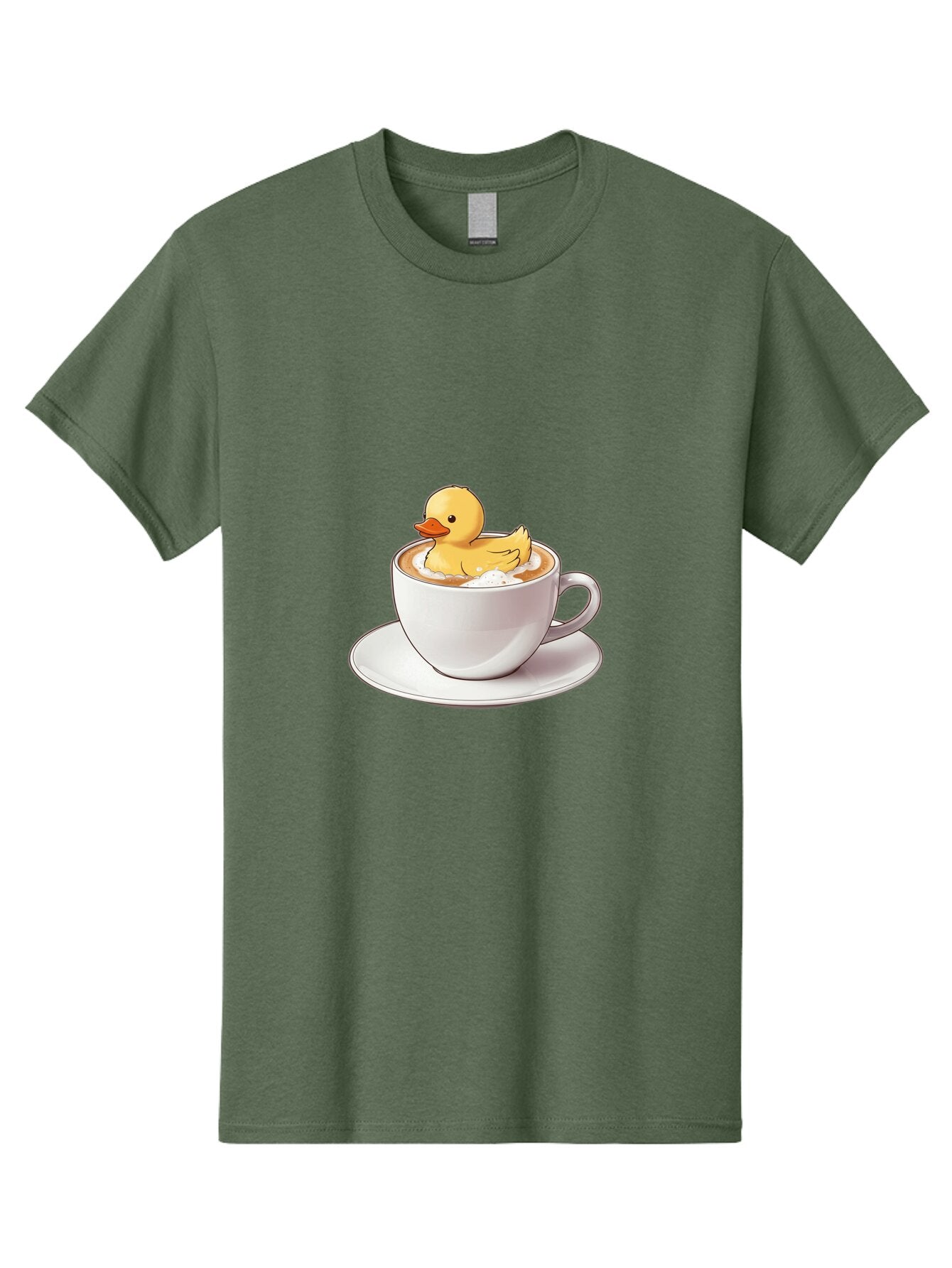 Rubber-Duck-Cappuccino Men'S Graphic Tee, 100% Cotton, Comfortable Casual Summer Wear, Machine Washable, Vintage Camera, Old Camera, Antique Camera, Black Camera, Classic Photography, Photography Equipment, Nostalgic Device, Film Camera, Bar398 1