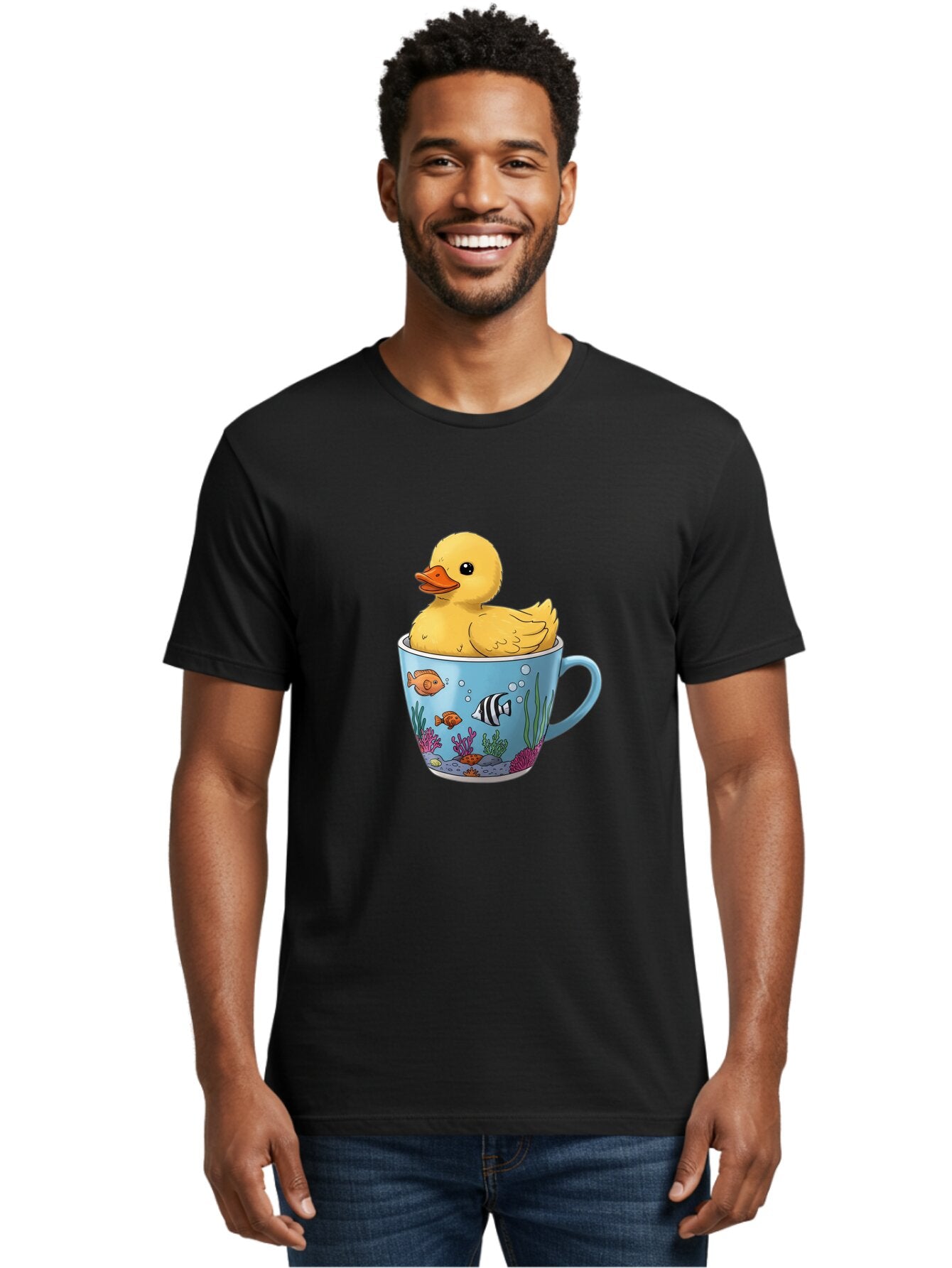 Rubber-Duck-In-Coffee-Cup Men'S Graphic Tee, 100% Cotton, Comfortable Casual Summer Wear, Machine Washable, Vintage Camera, Old Camera, Antique Camera, Black Camera, Classic Photography, Photography Equipment, Nostalgic Device, Film Camera, Bar399 23