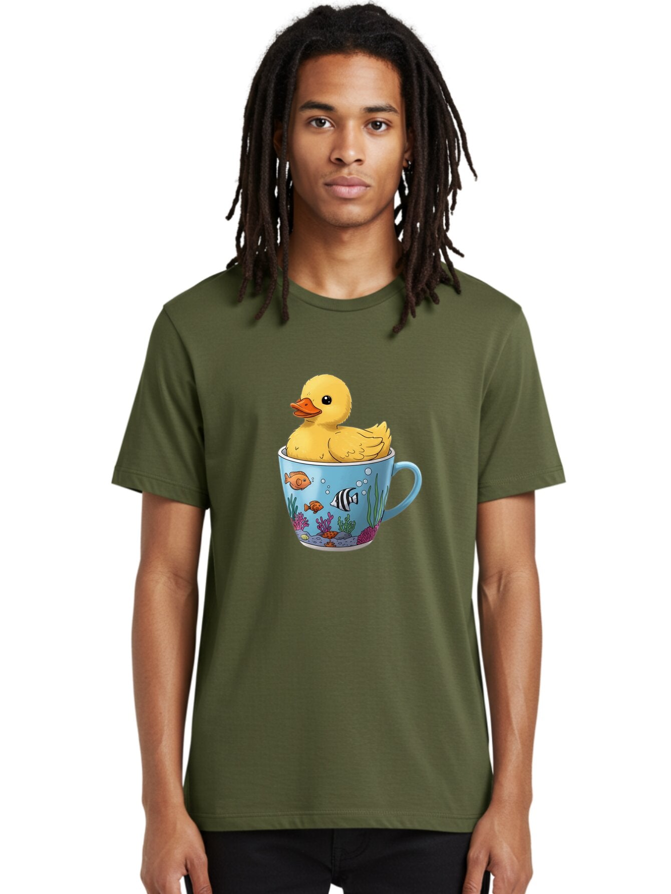 Rubber-Duck-In-Coffee-Cup Men'S Graphic Tee, 100% Cotton, Comfortable Casual Summer Wear, Machine Washable, Vintage Camera, Old Camera, Antique Camera, Black Camera, Classic Photography, Photography Equipment, Nostalgic Device, Film Camera, Bar399 24