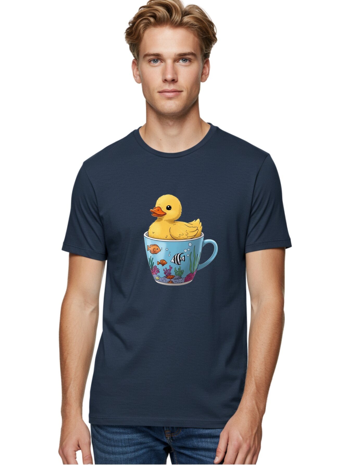 Rubber-Duck-In-Coffee-Cup Men'S Graphic Tee, 100% Cotton, Comfortable Casual Summer Wear, Machine Washable, Vintage Camera, Old Camera, Antique Camera, Black Camera, Classic Photography, Photography Equipment, Nostalgic Device, Film Camera, Bar399 16