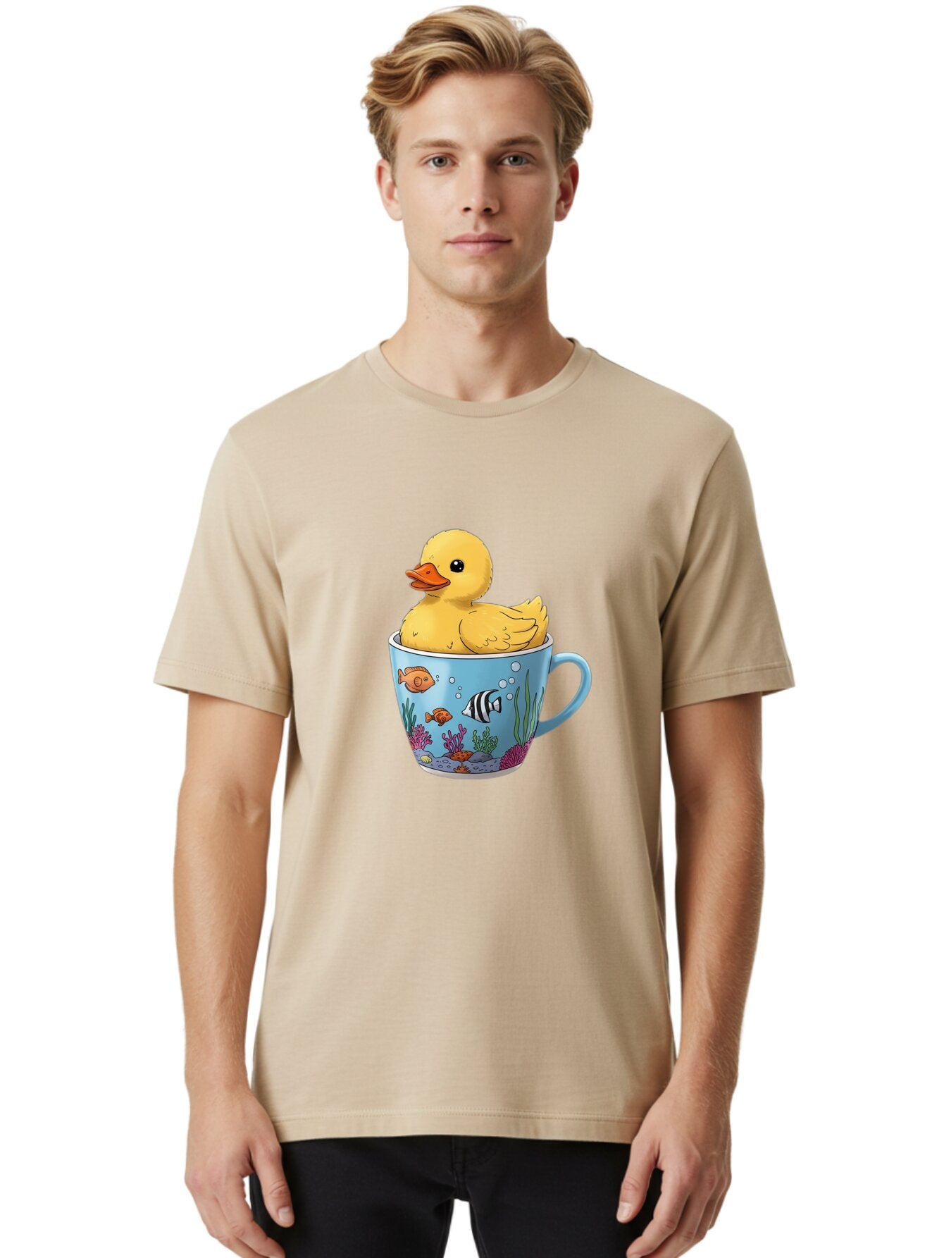 Rubber-Duck-In-Coffee-Cup Men'S Graphic Tee, 100% Cotton, Comfortable Casual Summer Wear, Machine Washable, Vintage Camera, Old Camera, Antique Camera, Black Camera, Classic Photography, Photography Equipment, Nostalgic Device, Film Camera, Bar399 26