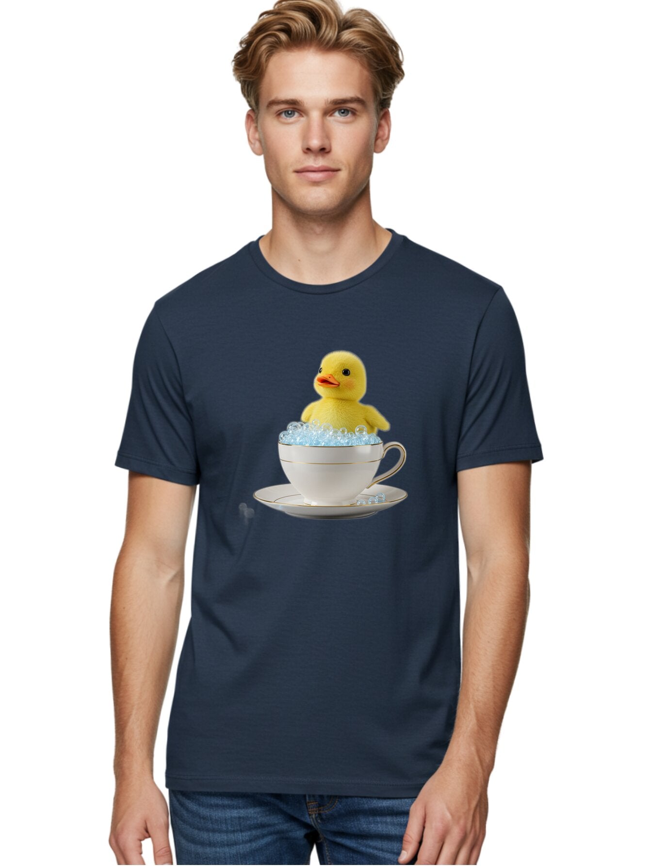 Rubber-Duck-In-Tea-Cup-3 Men'S Graphic Tee, 100% Cotton, Comfortable Casual Summer Wear, Machine Washable, Vintage Camera, Old Camera, Antique Camera, Black Camera, Classic Photography, Photography Equipment, Nostalgic Device, Film Camera, Bar404 26