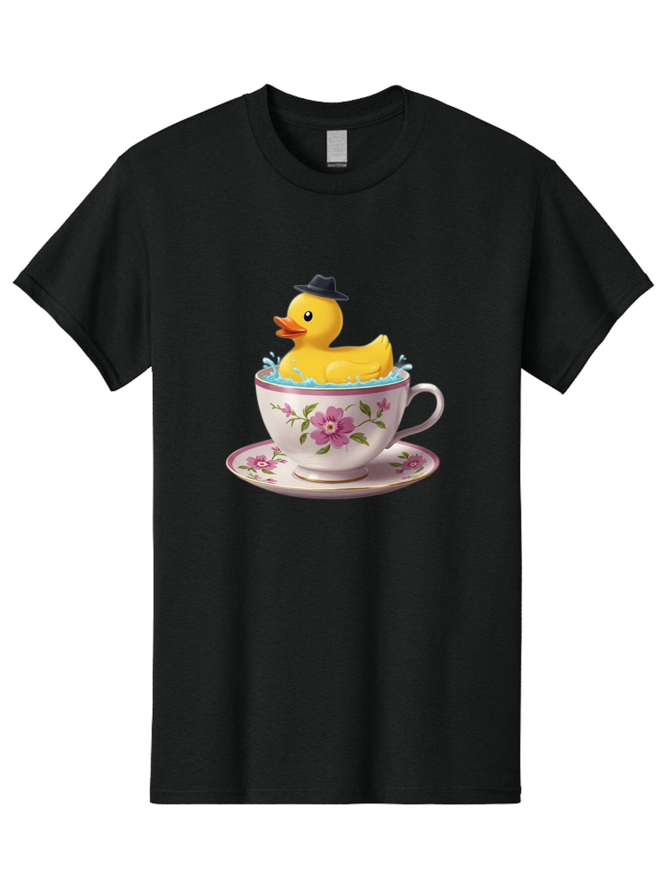 Rubber-Duck-In-Tea-Cup Men'S Graphic Tee, 100% Cotton, Comfortable Casual Summer Wear, Machine Washable, Vintage Camera, Old Camera, Antique Camera, Black Camera, Classic Photography, Photography Equipment, Nostalgic Device, Film Camera, Bar405 5