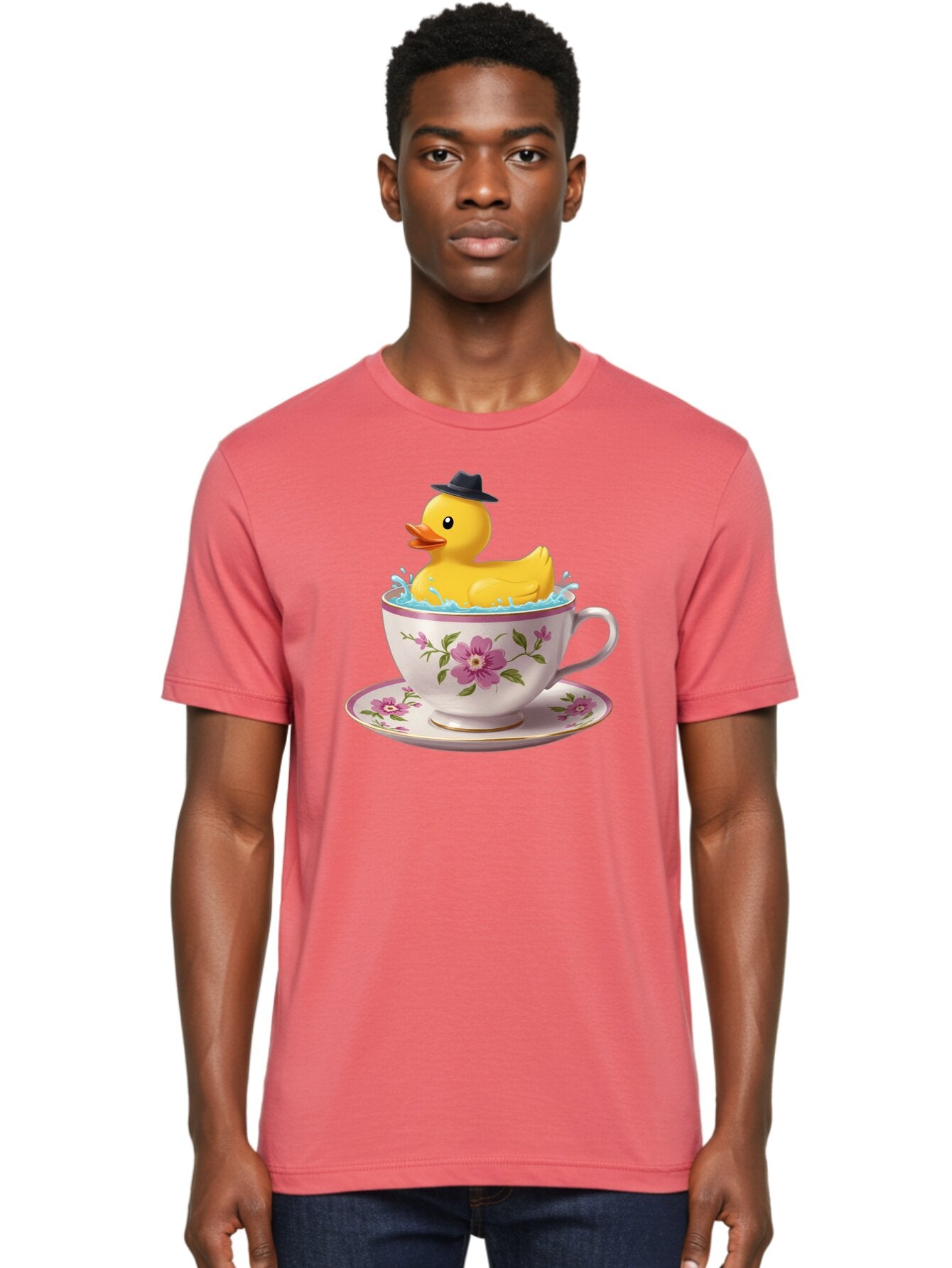 Rubber-Duck-In-Tea-Cup Men'S Graphic Tee, 100% Cotton, Comfortable Casual Summer Wear, Machine Washable, Vintage Camera, Old Camera, Antique Camera, Black Camera, Classic Photography, Photography Equipment, Nostalgic Device, Film Camera, Bar405 16