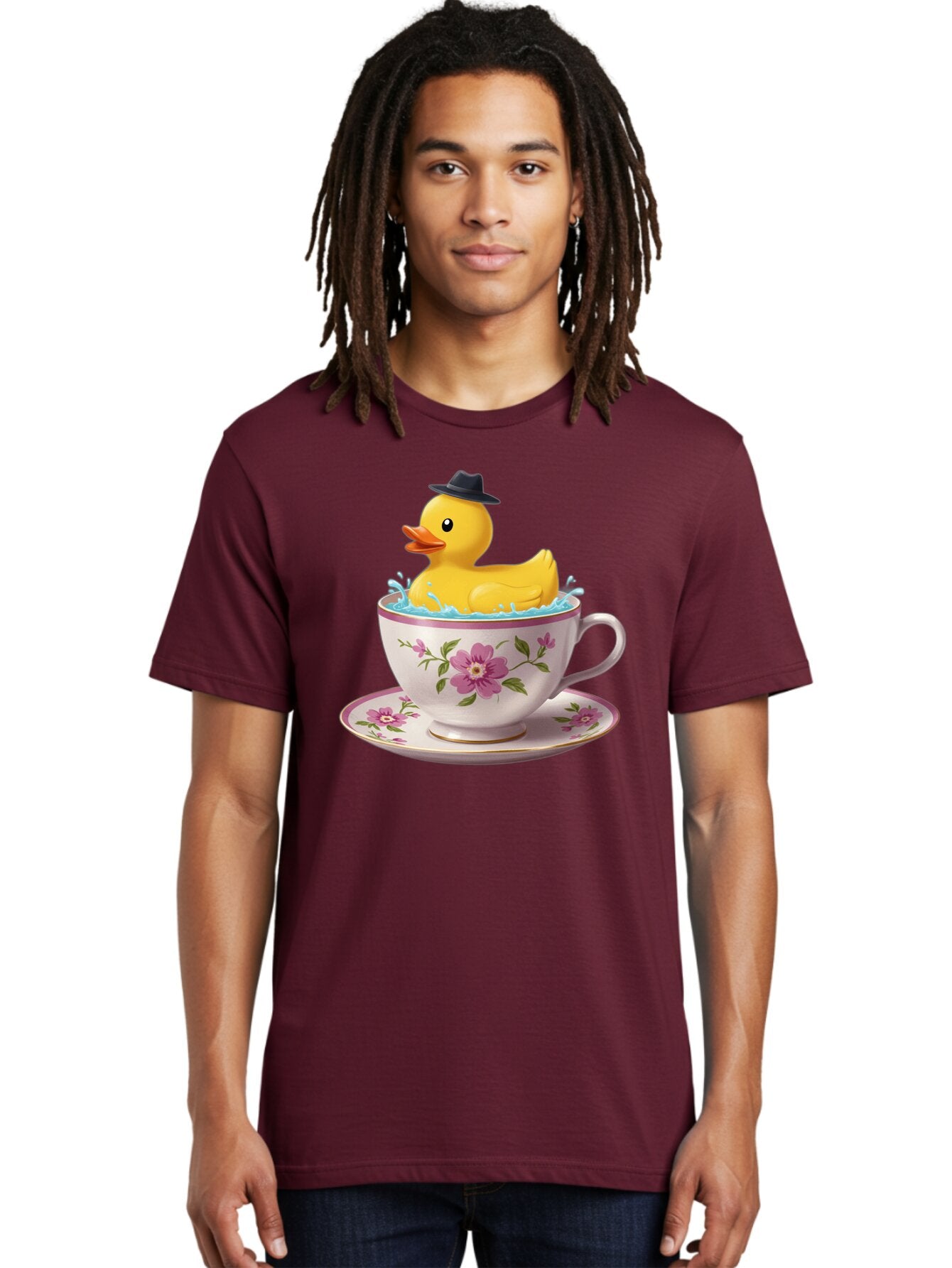 Rubber-Duck-In-Tea-Cup Men'S Graphic Tee, 100% Cotton, Comfortable Casual Summer Wear, Machine Washable, Vintage Camera, Old Camera, Antique Camera, Black Camera, Classic Photography, Photography Equipment, Nostalgic Device, Film Camera, Bar405 19