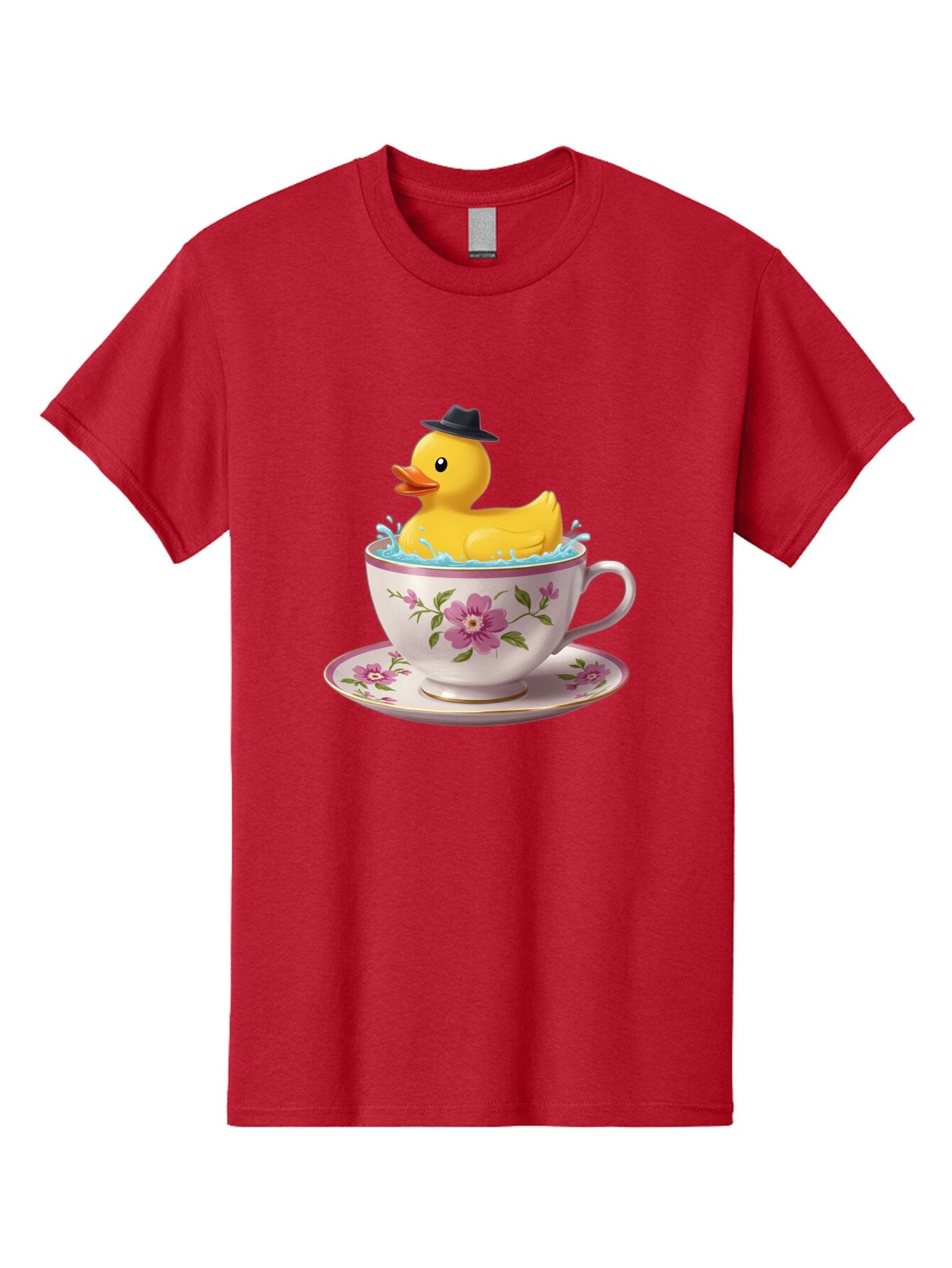 Rubber-Duck-In-Tea-Cup Men'S Graphic Tee, 100% Cotton, Comfortable Casual Summer Wear, Machine Washable, Vintage Camera, Old Camera, Antique Camera, Black Camera, Classic Photography, Photography Equipment, Nostalgic Device, Film Camera, Bar405