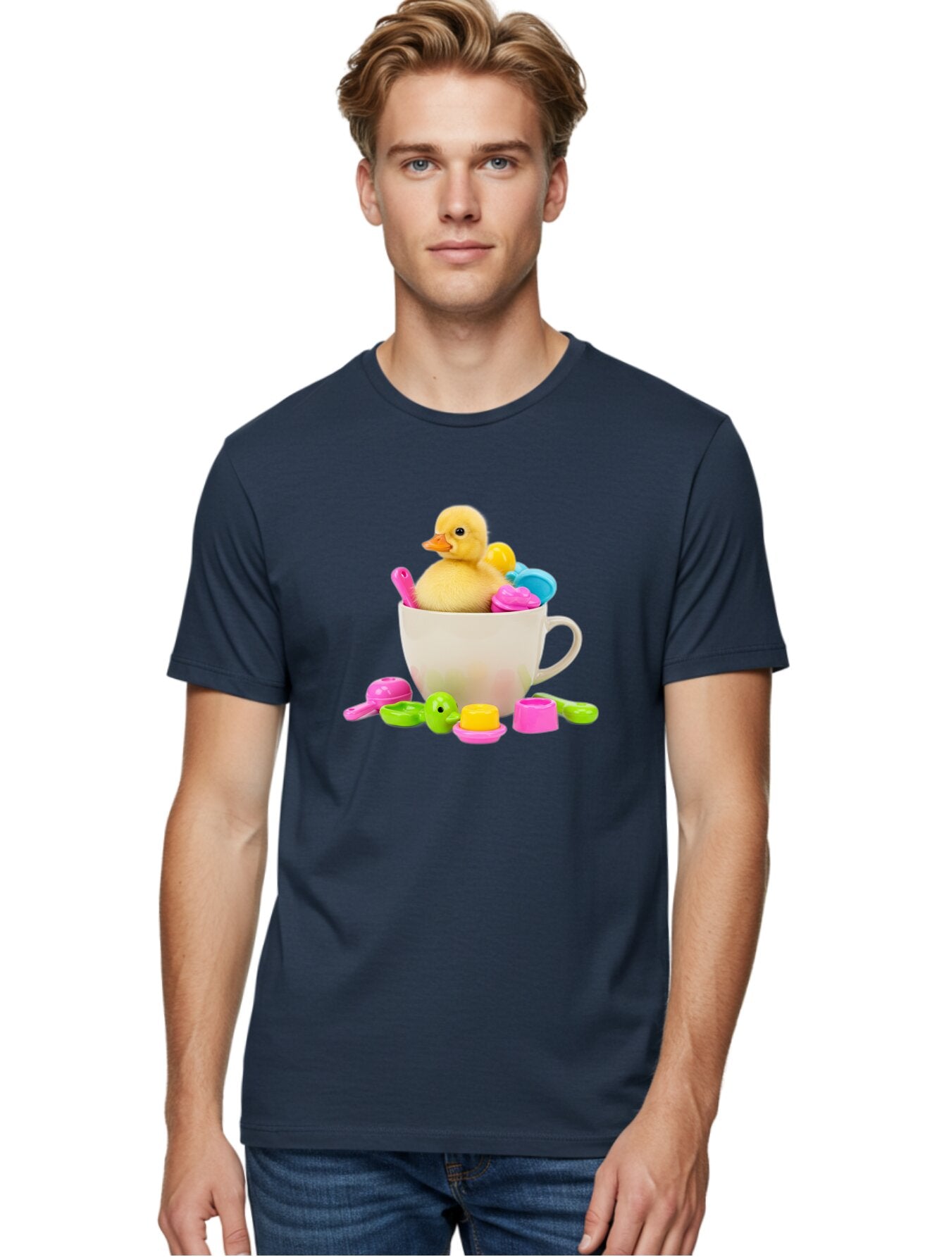 Rubber-Duck-In-Teacup Men'S Graphic Tee, 100% Cotton, Comfortable Casual Summer Wear, Machine Washable, Vintage Camera, Old Camera, Antique Camera, Black Camera, Classic Photography, Photography Equipment, Nostalgic Device, Film Camera, Bar406 24