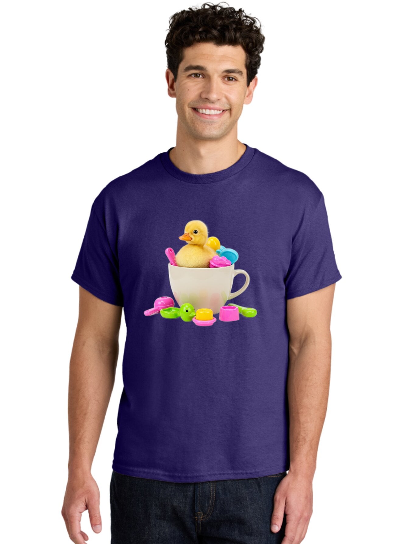 Rubber-Duck-In-Teacup Men'S Graphic Tee, 100% Cotton, Comfortable Casual Summer Wear, Machine Washable, Vintage Camera, Old Camera, Antique Camera, Black Camera, Classic Photography, Photography Equipment, Nostalgic Device, Film Camera, Bar406 20