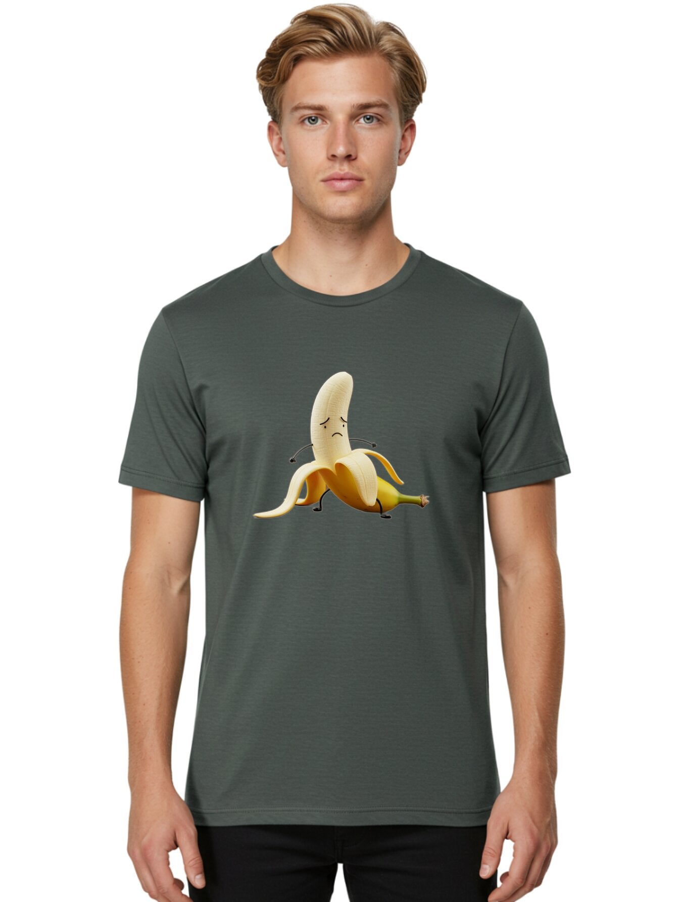 Sad-Banana Men'S Graphic Tee, 100% Cotton, Comfortable Casual Summer Wear, Machine Washable, Vintage Camera, Old Camera, Antique Camera, Black Camera, Classic Photography, Photography Equipment, Nostalgic Device, Film Camera, Camera Art Bar412 22