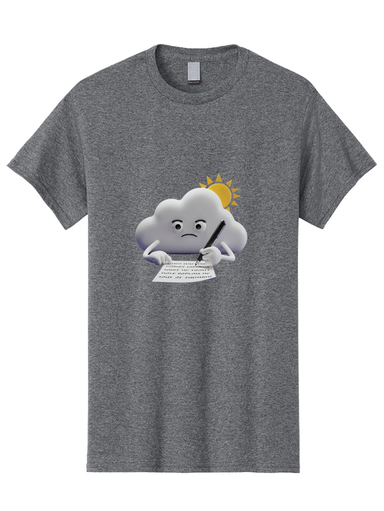 Sad-Cloud-Writing-Letter-1 Men'S Graphic Tee, 100% Cotton, Comfortable Casual Summer Wear, Machine Washable, Vintage Camera, Old Camera, Antique Camera, Black Camera, Classic Photography, Photography Equipment, Nostalgic Device, Film Camera, Bar415