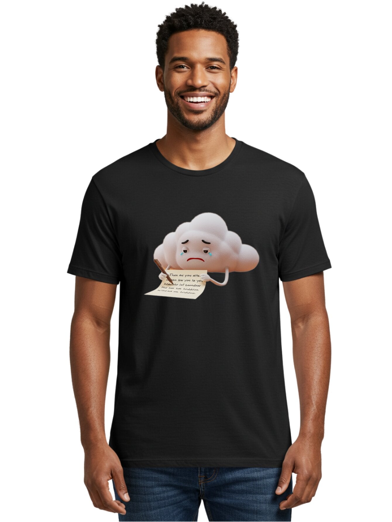 Sad-Cloud-Writing-Letter Men'S Graphic Tee, 100% Cotton, Comfortable Casual Summer Wear, Machine Washable, Vintage Camera, Old Camera, Antique Camera, Black Camera, Classic Photography, Photography Equipment, Nostalgic Device, Film Camera, Bar416 16