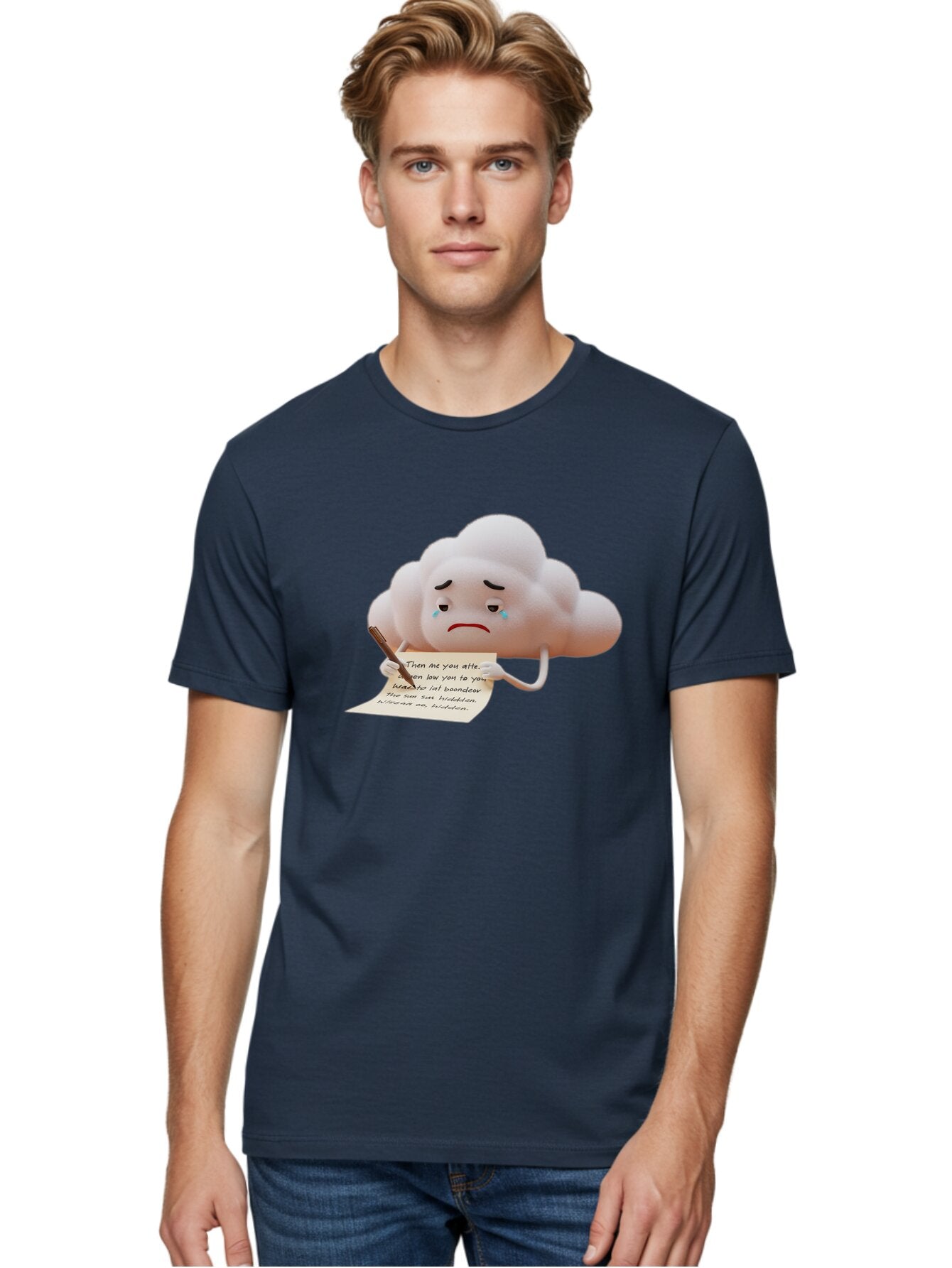 Sad-Cloud-Writing-Letter Men'S Graphic Tee, 100% Cotton, Comfortable Casual Summer Wear, Machine Washable, Vintage Camera, Old Camera, Antique Camera, Black Camera, Classic Photography, Photography Equipment, Nostalgic Device, Film Camera, Bar416 20