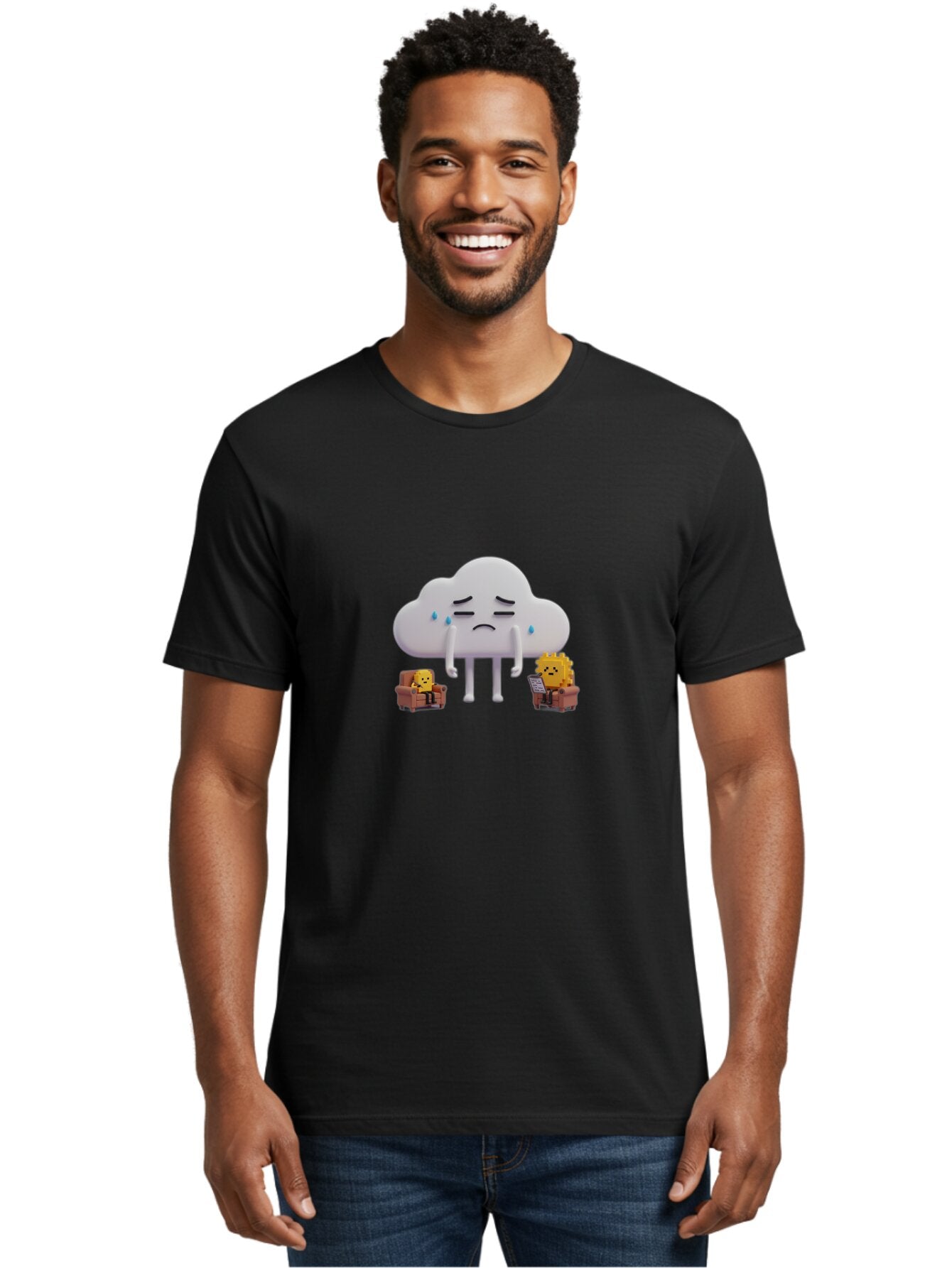 Sad-Cloud Men'S Graphic Tee, 100% Cotton, Comfortable Casual Summer Wear, Machine Washable, Vintage Camera, Old Camera, Antique Camera, Black Camera, Classic Photography, Photography Equipment, Nostalgic Device, Film Camera, Camera Art Bar418 21