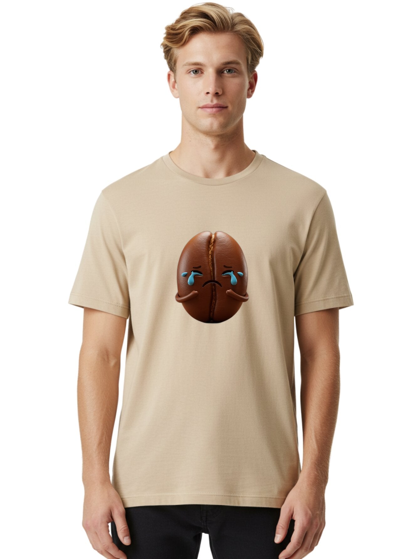 Sad-Coffee-Bean Men'S Graphic Tee, 100% Cotton, Comfortable Casual Summer Wear, Machine Washable, Vintage Camera, Old Camera, Antique Camera, Black Camera, Classic Photography, Photography Equipment, Nostalgic Device, Film Camera, Camera Art Bar419 30