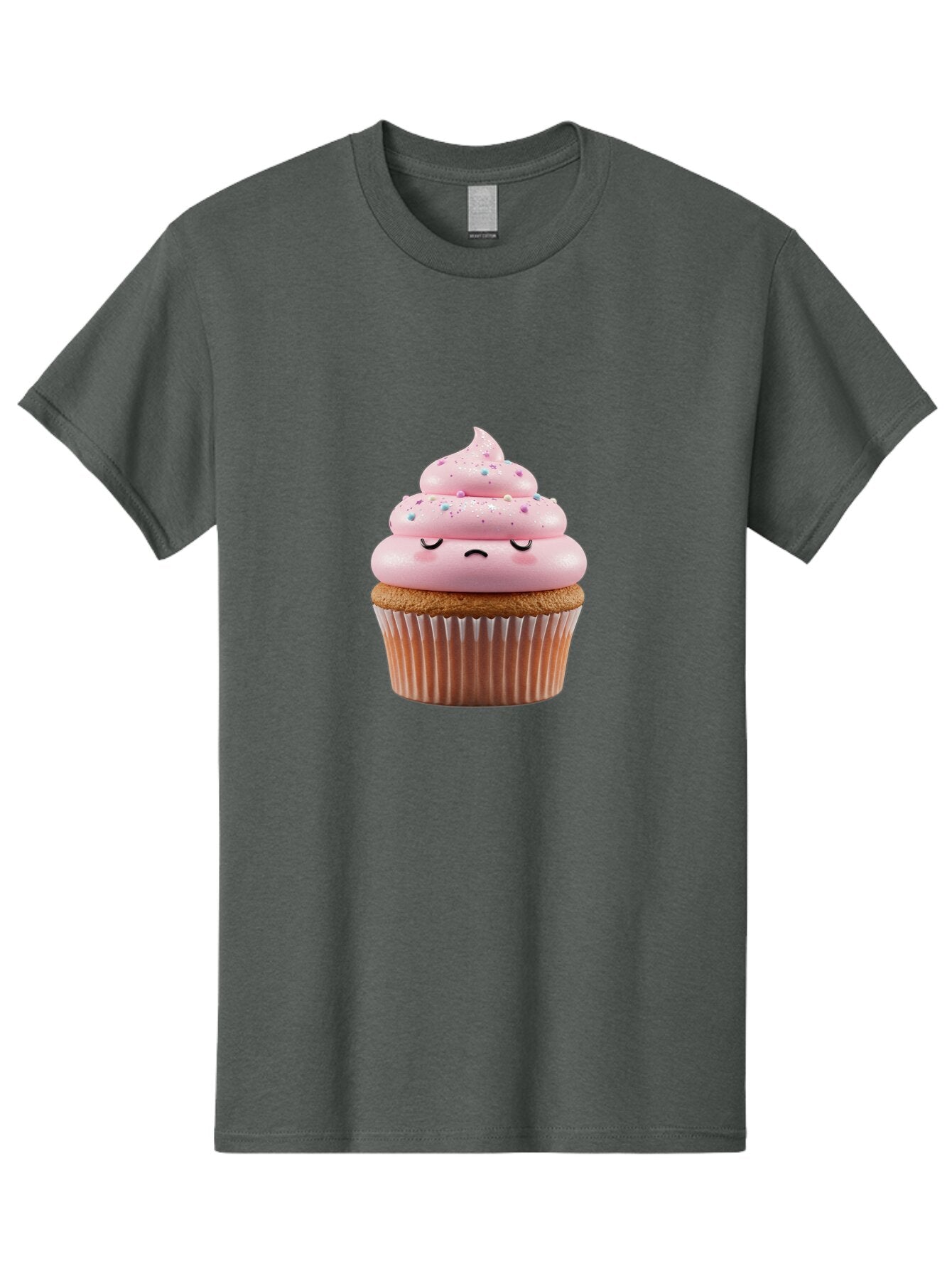 Sad-Cupcake-1 Men'S Graphic Tee, 100% Cotton, Comfortable Casual Summer Wear, Machine Washable, Vintage Camera, Old Camera, Antique Camera, Black Camera, Classic Photography, Photography Equipment, Nostalgic Device, Film Camera, Camera Art Bar420