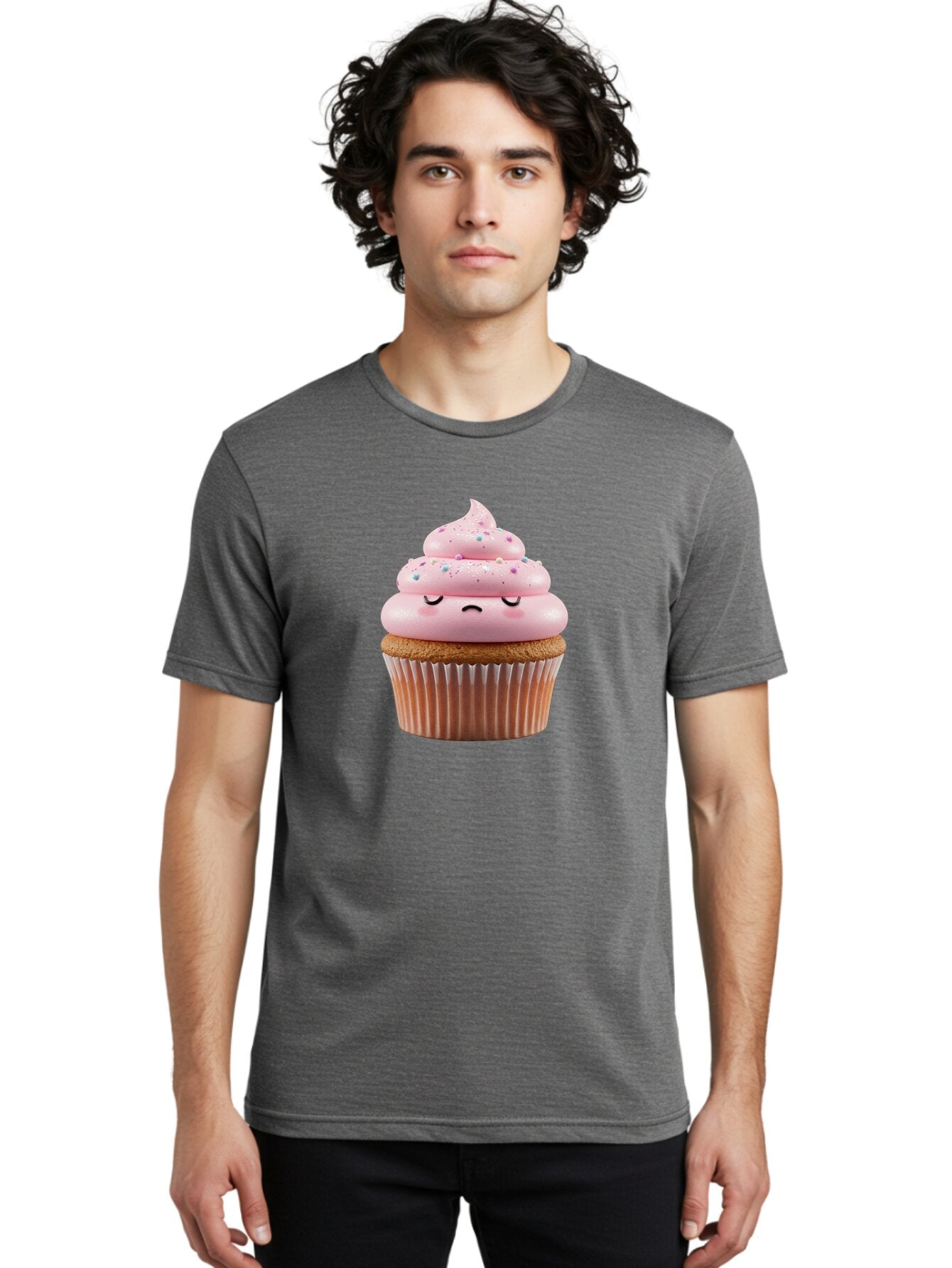 Sad-Cupcake-1 Men'S Graphic Tee, 100% Cotton, Comfortable Casual Summer Wear, Machine Washable, Vintage Camera, Old Camera, Antique Camera, Black Camera, Classic Photography, Photography Equipment, Nostalgic Device, Film Camera, Camera Art Bar420 26